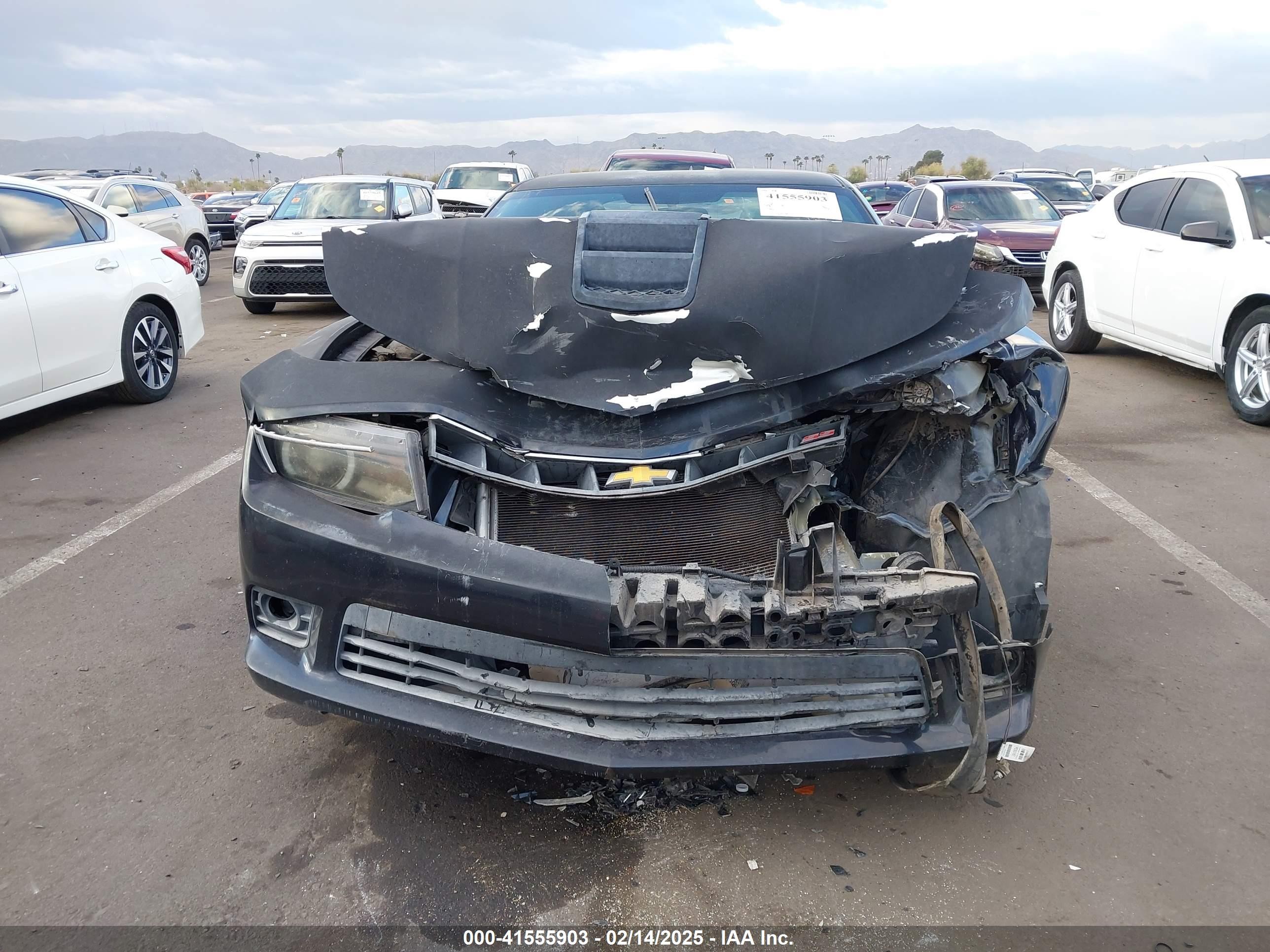 2014 Chevrolet Camaro 1ss Blue vin: 2G1FJ1EJXE9162383