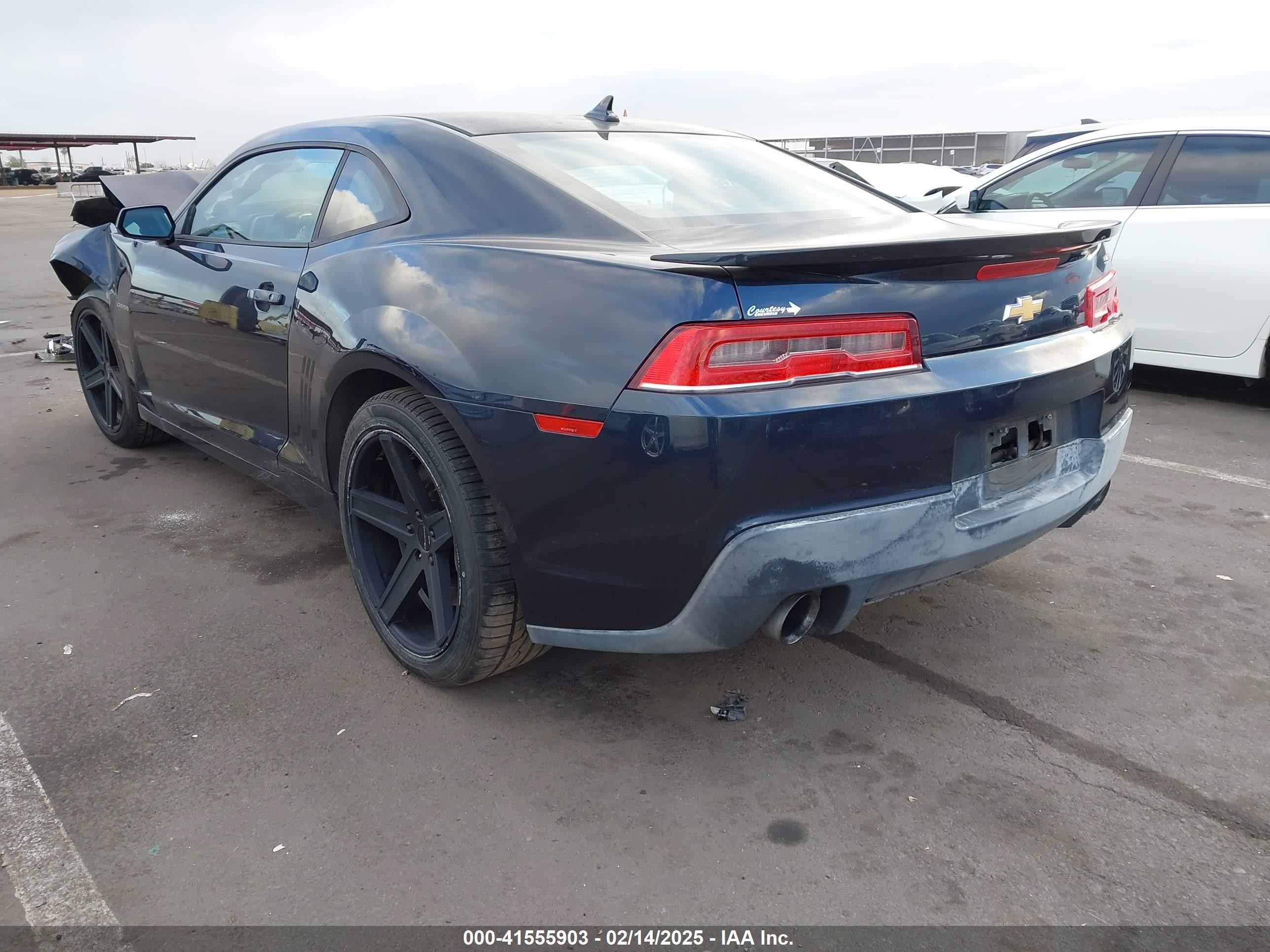 2014 Chevrolet Camaro 1ss Blue vin: 2G1FJ1EJXE9162383