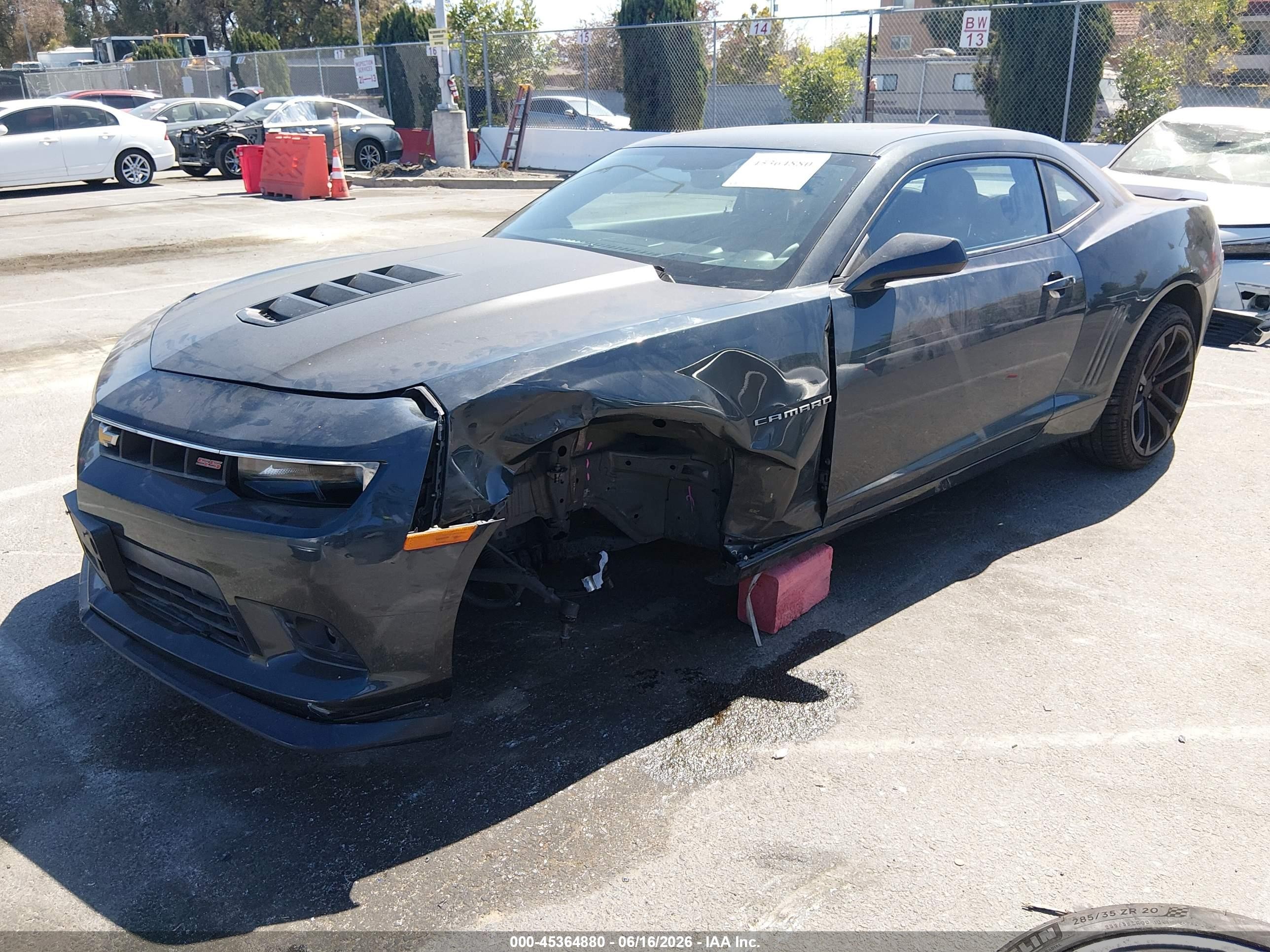 2015 Chevrolet Camaro 2ss Gray vin: 2G1FJ1EW1F9301278