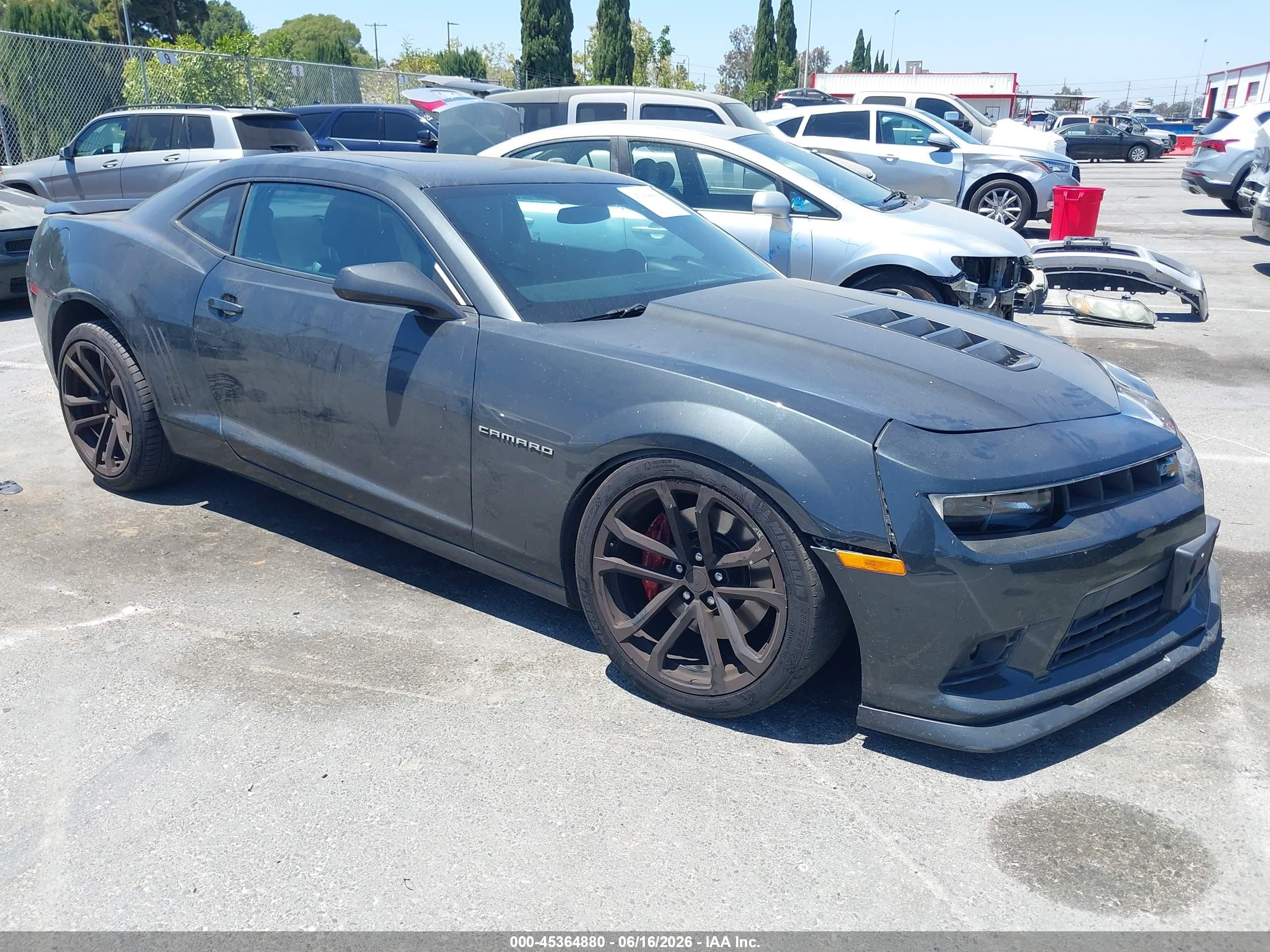 2015 Chevrolet Camaro 2ss Gray vin: 2G1FJ1EW1F9301278
