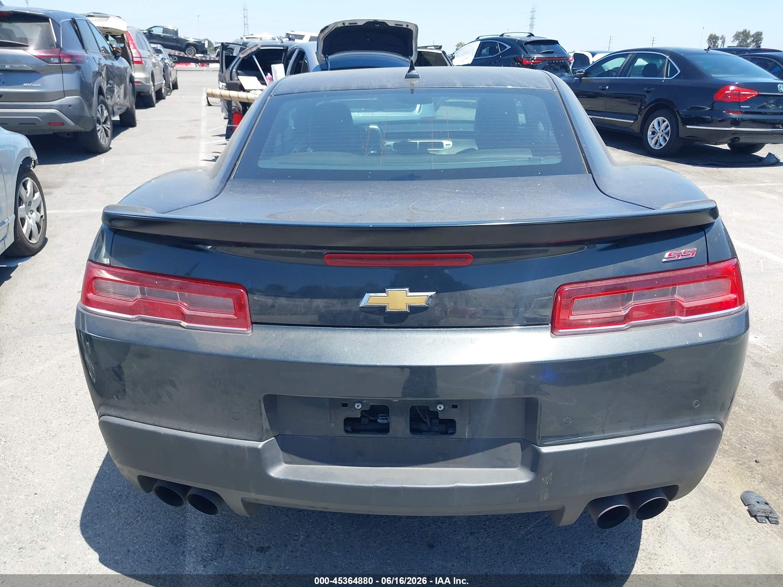 2015 Chevrolet Camaro 2ss Gray vin: 2G1FJ1EW1F9301278