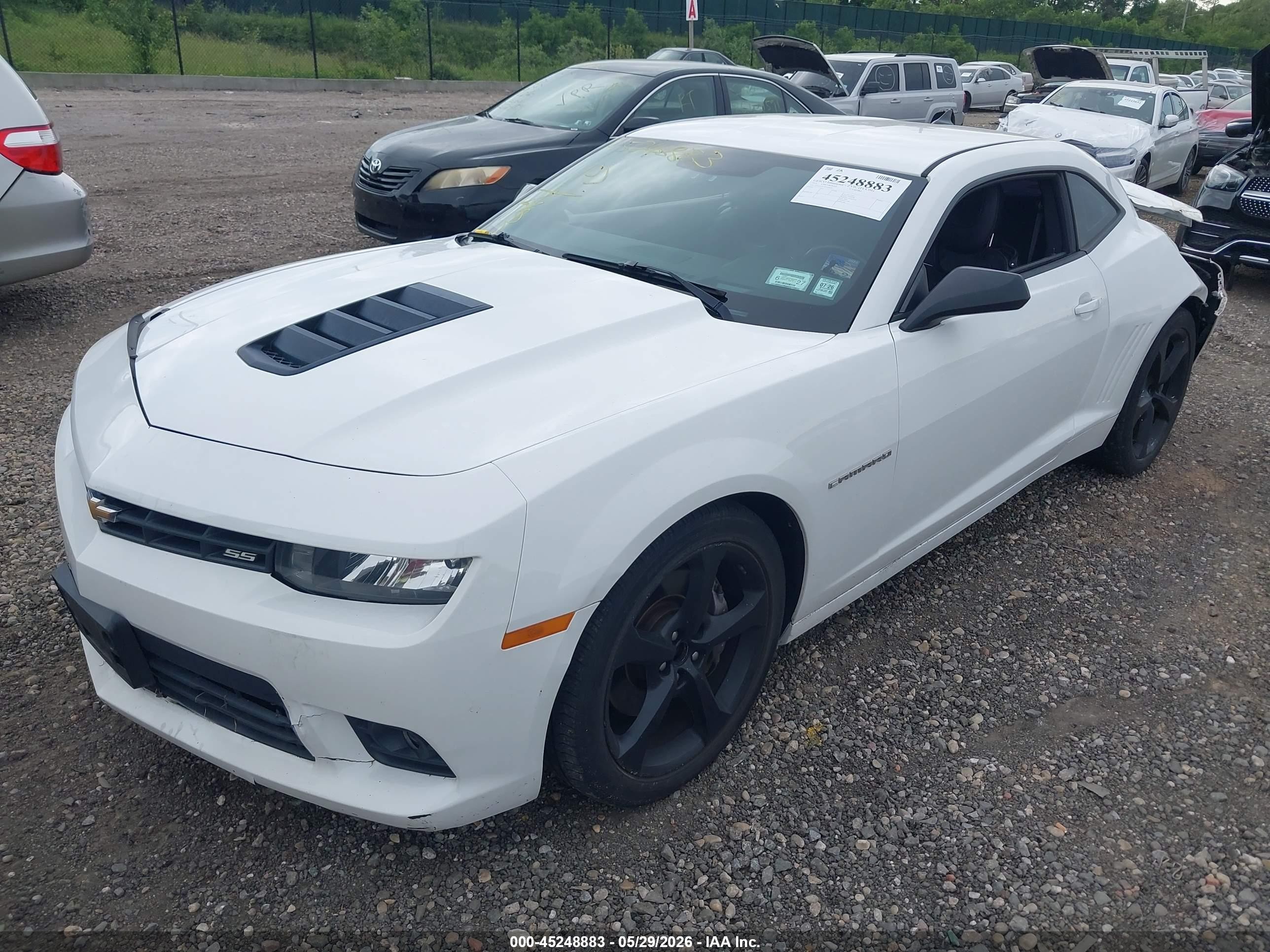 2015 Chevrolet Camaro 2ss White vin: 2G1FJ1EW7F9264639