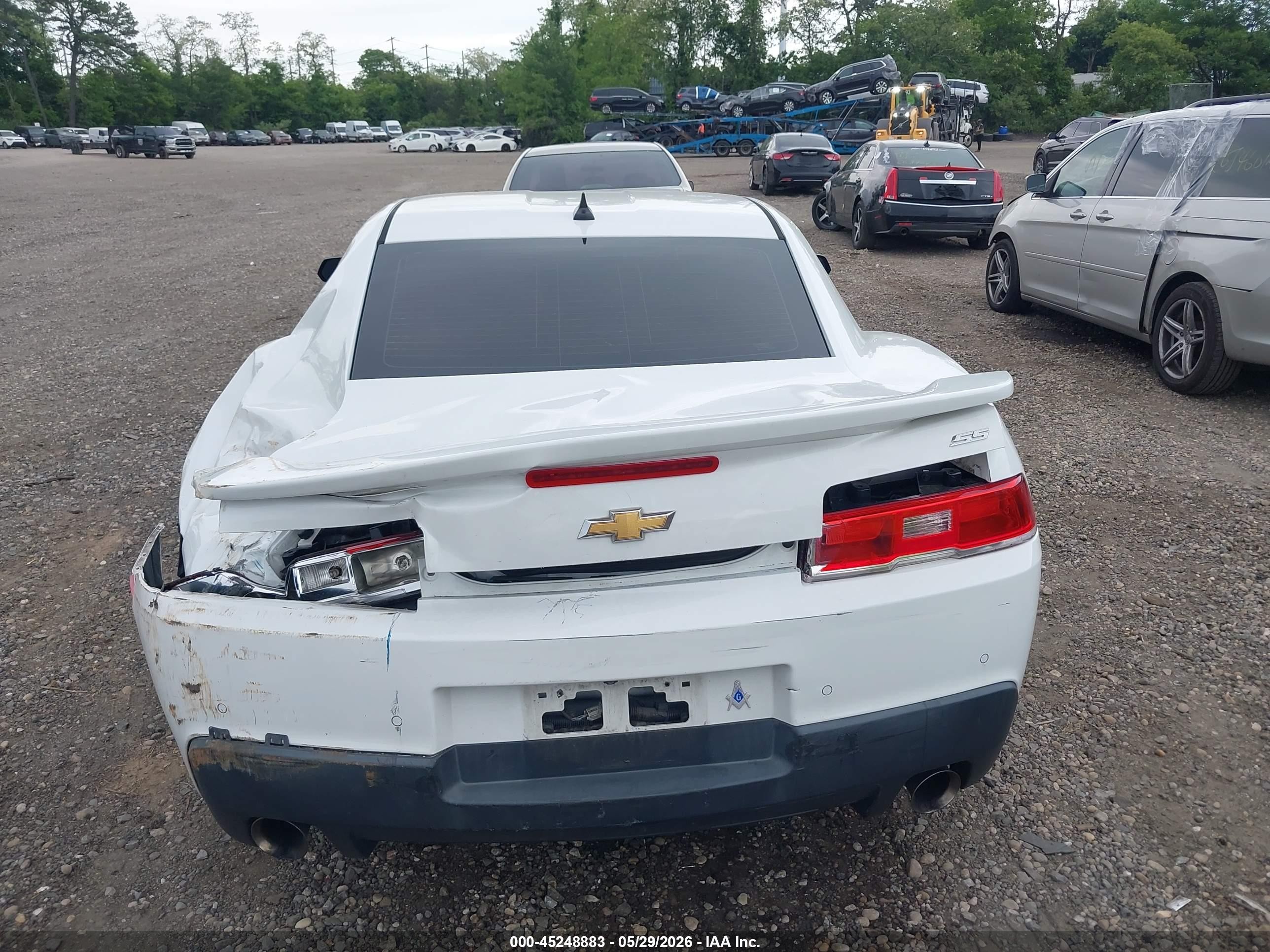 2015 Chevrolet Camaro 2ss White vin: 2G1FJ1EW7F9264639