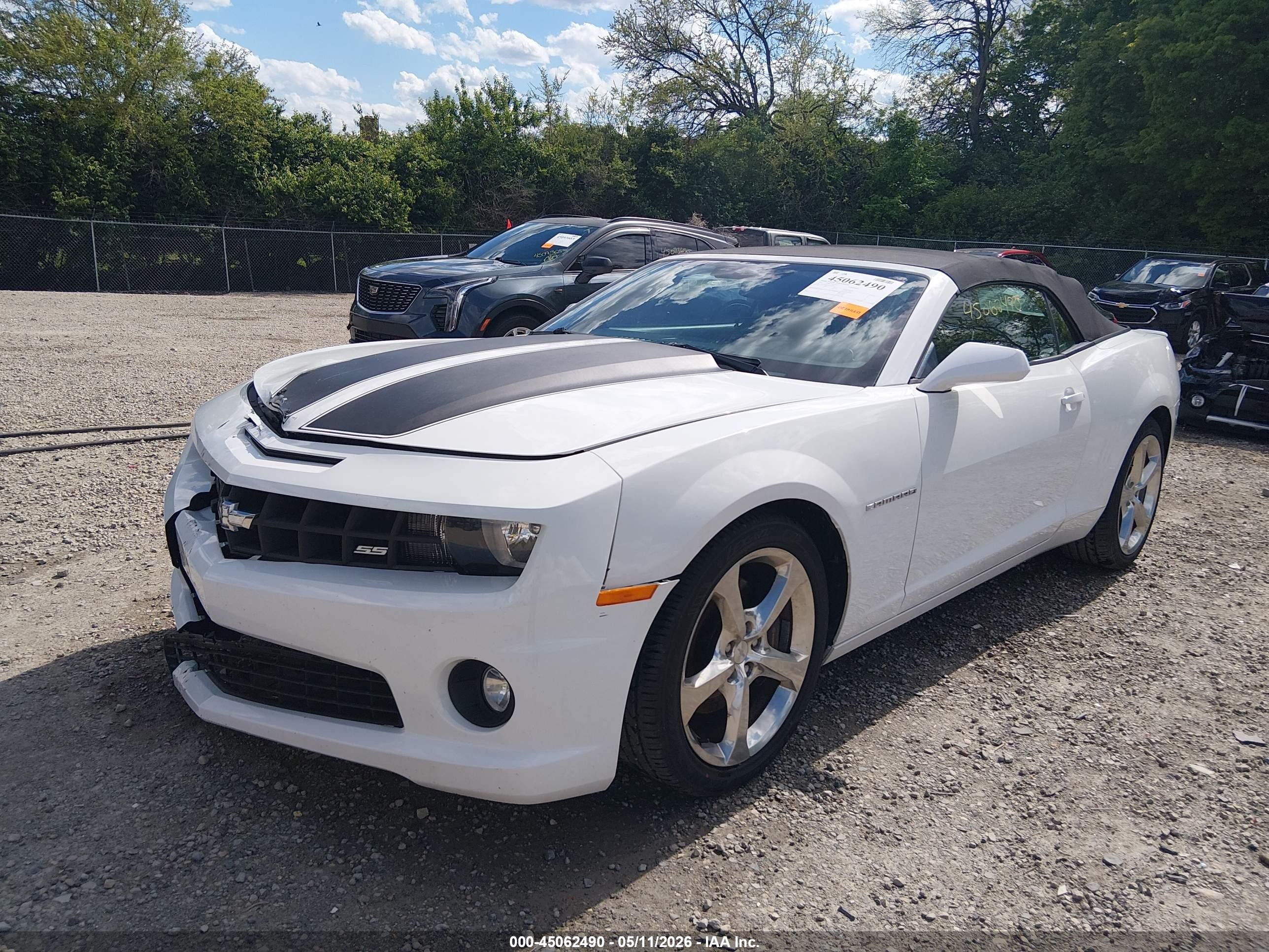 2013 Chevrolet Camaro 1ss White vin: 2G1FJ3DJ4D9246789