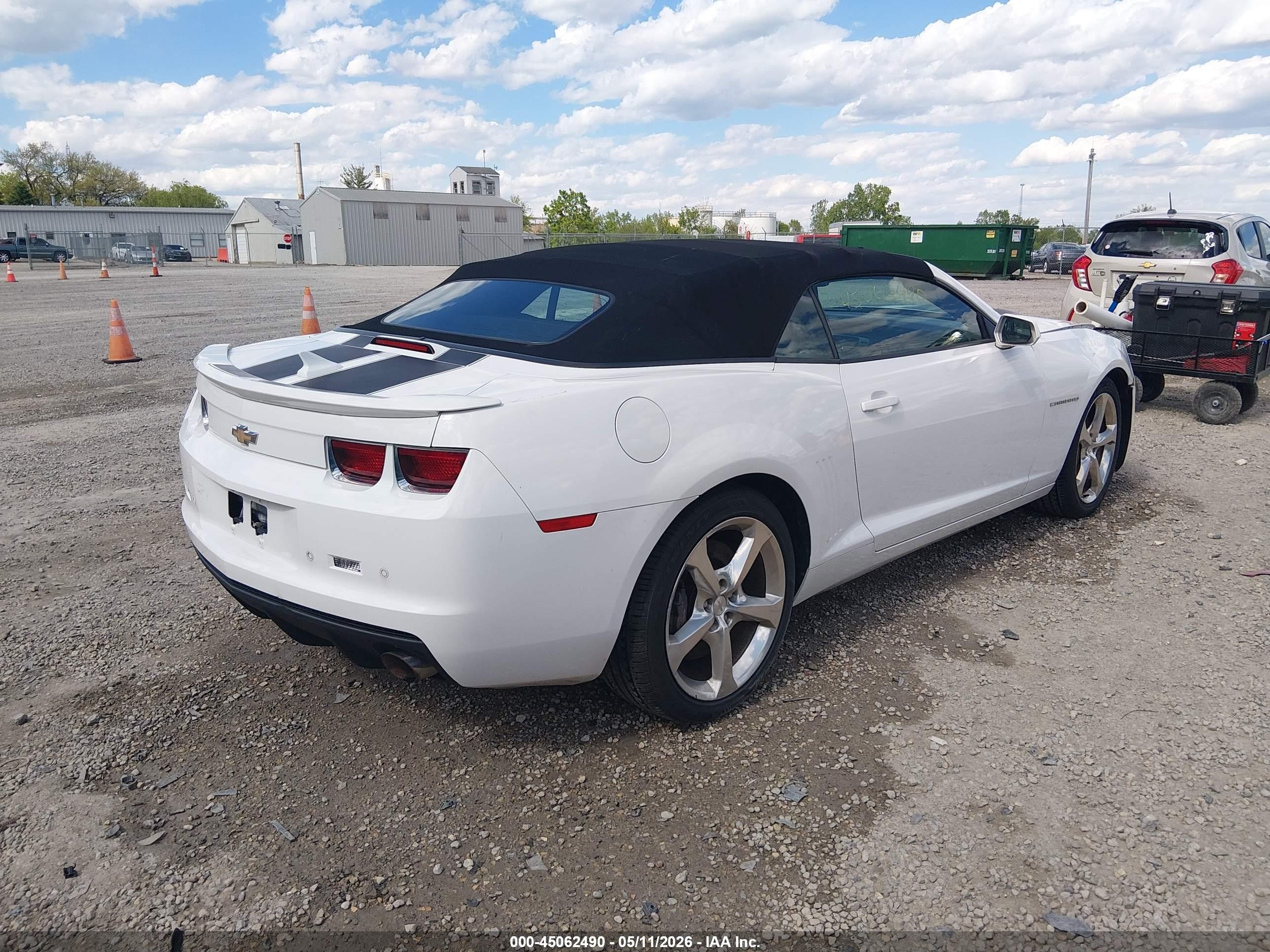 2013 Chevrolet Camaro 1ss White vin: 2G1FJ3DJ4D9246789