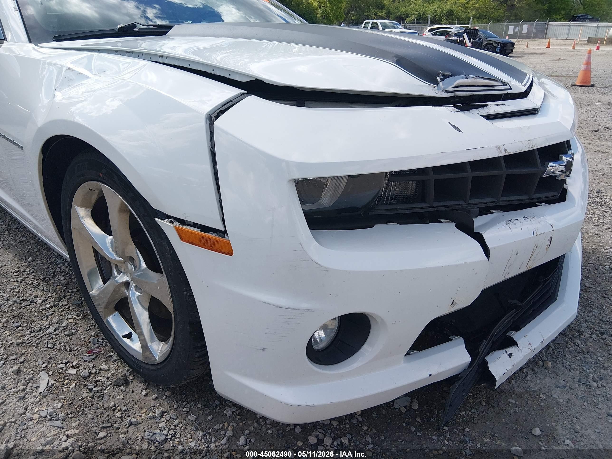 2013 Chevrolet Camaro 1ss White vin: 2G1FJ3DJ4D9246789