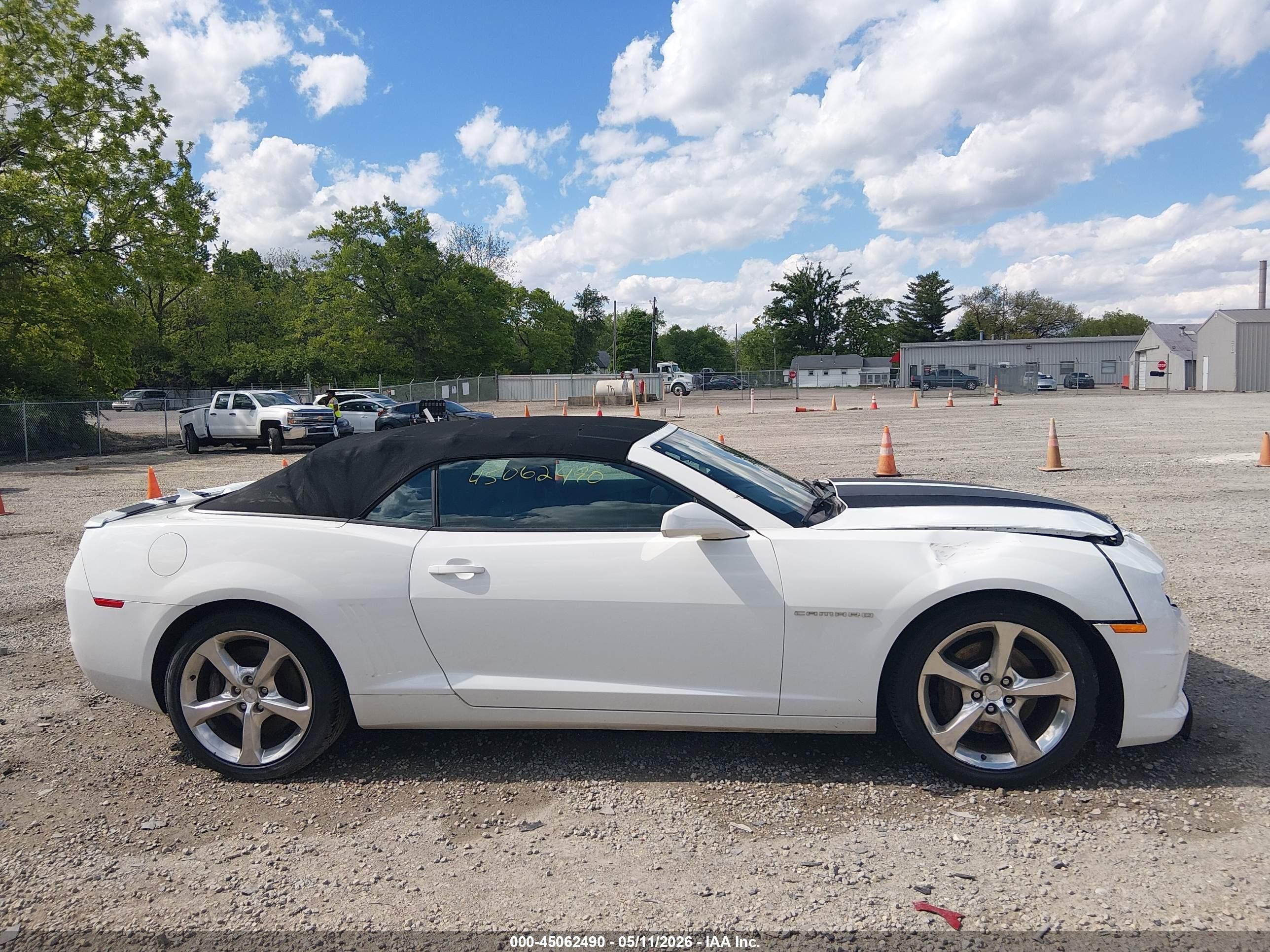 2013 Chevrolet Camaro 1ss White vin: 2G1FJ3DJ4D9246789