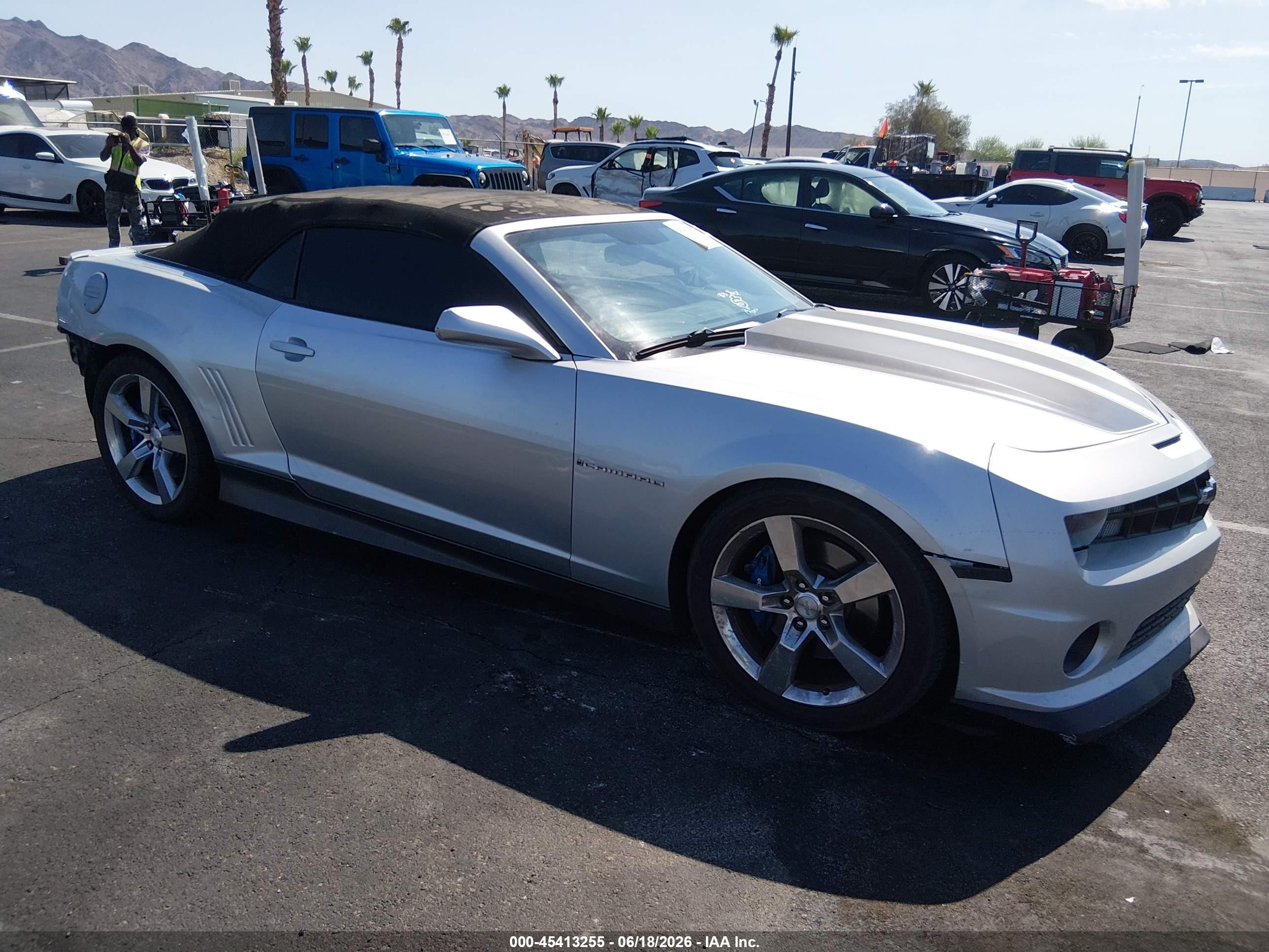 2011 Chevrolet Camaro 1ss Silver vin: 2G1FJ3DJ6B9202368
