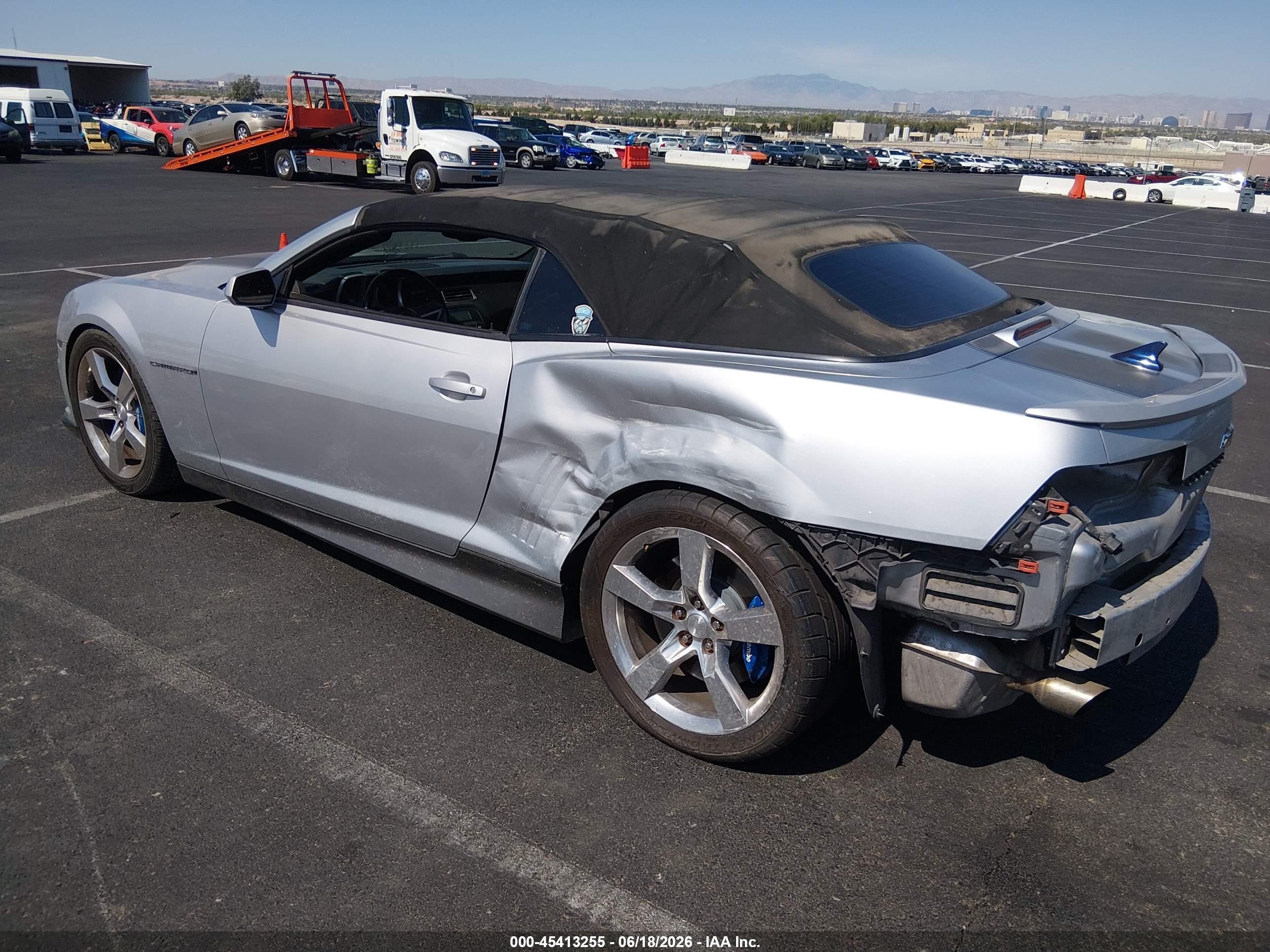2011 Chevrolet Camaro 1ss Silver vin: 2G1FJ3DJ6B9202368
