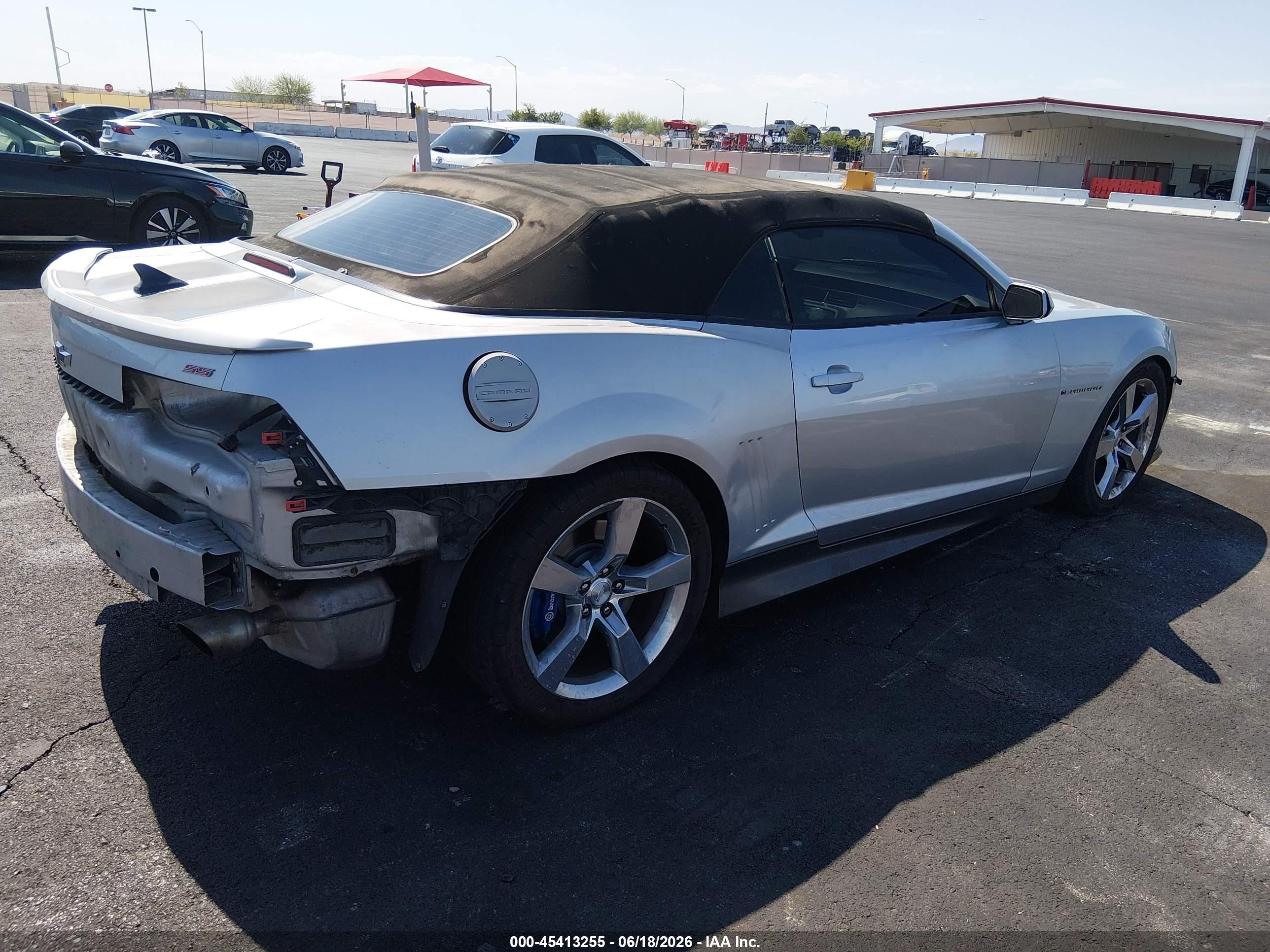 2011 Chevrolet Camaro 1ss Silver vin: 2G1FJ3DJ6B9202368