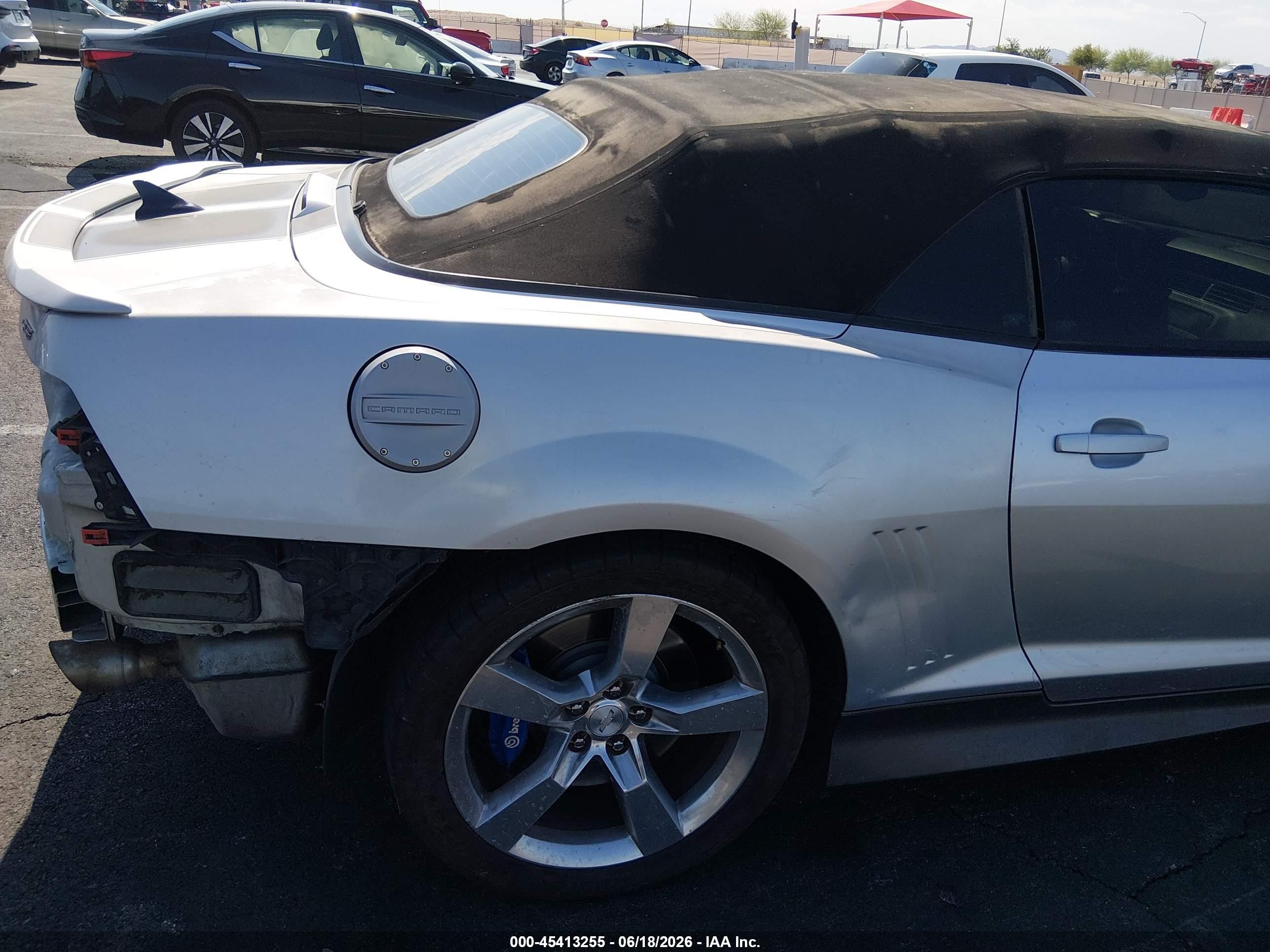 2011 Chevrolet Camaro 1ss Silver vin: 2G1FJ3DJ6B9202368