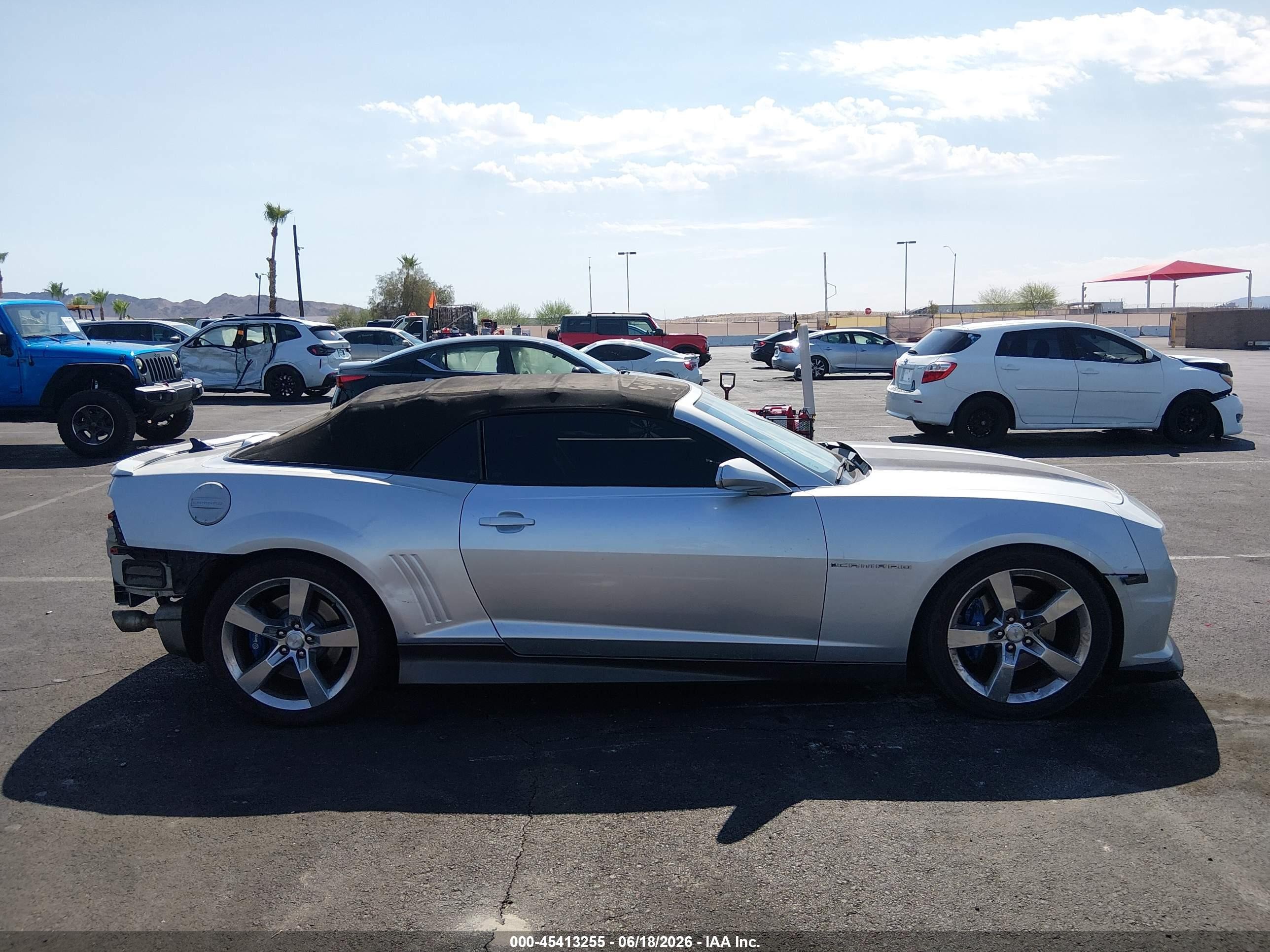 2011 Chevrolet Camaro 1ss Silver vin: 2G1FJ3DJ6B9202368