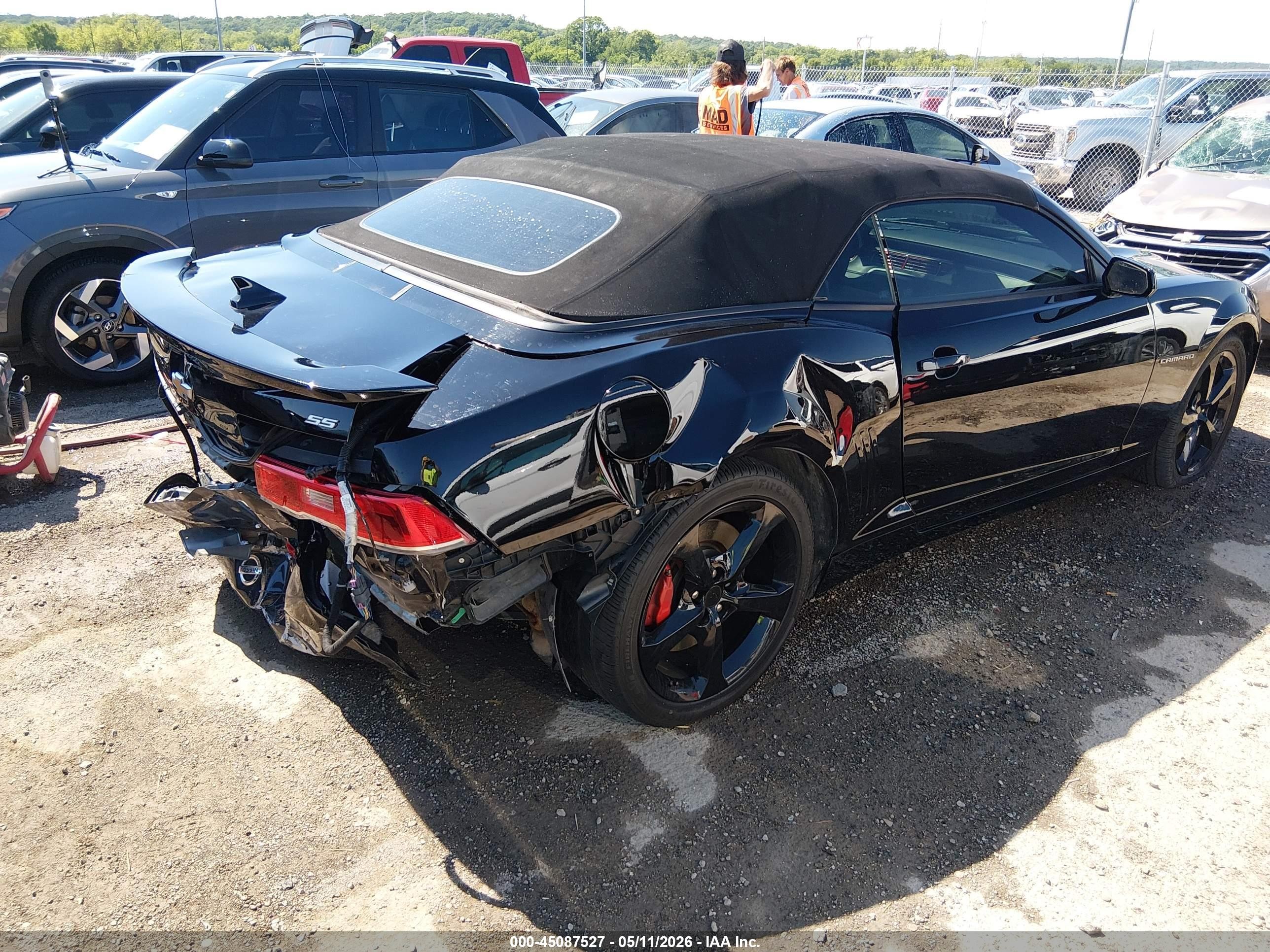 2014 Chevrolet Camaro 1ss Black vin: 2G1FJ3DJ6E9304757
