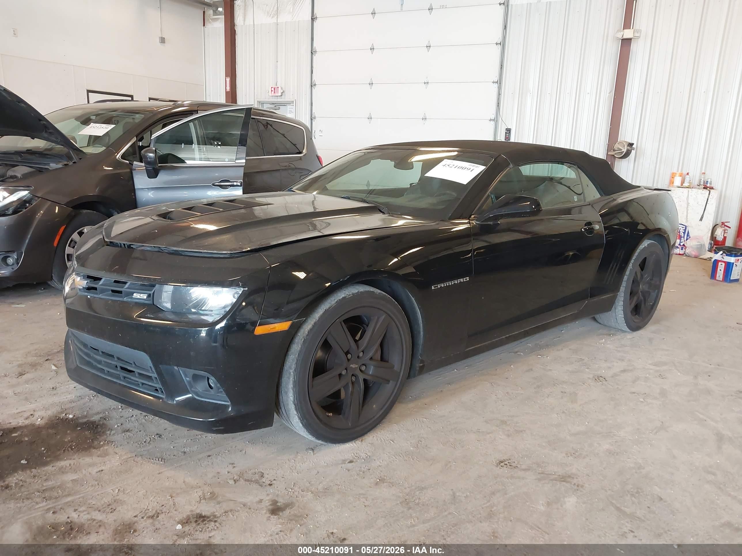 2015 Chevrolet Camaro 2ss Black vin: 2G1FJ3DWXF9290469
