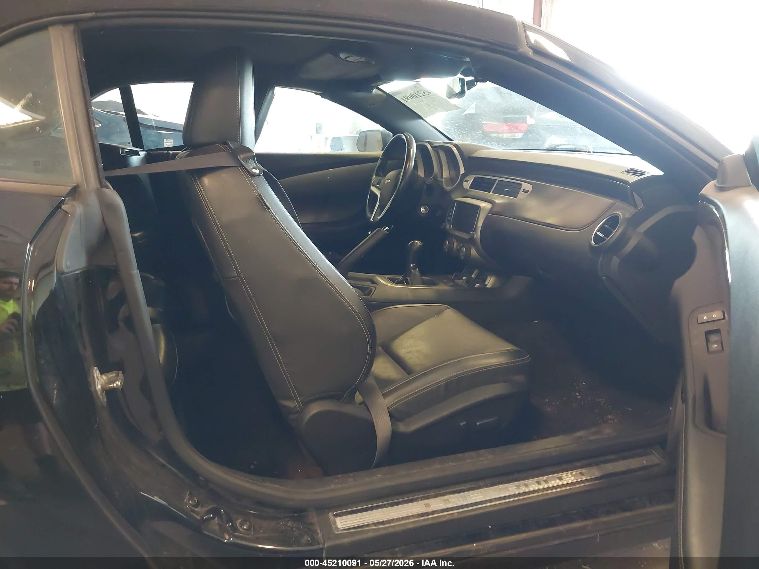 2015 Chevrolet Camaro 2ss Black vin: 2G1FJ3DWXF9290469