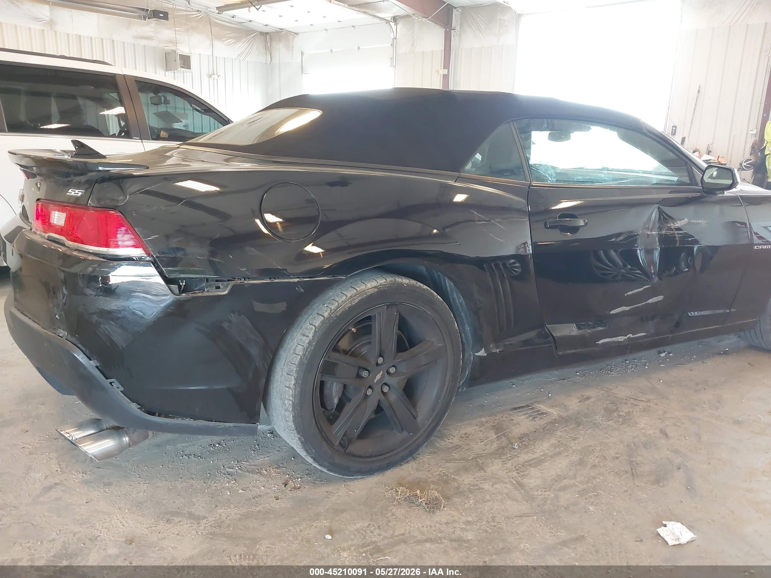 2015 Chevrolet Camaro 2ss Black vin: 2G1FJ3DWXF9290469