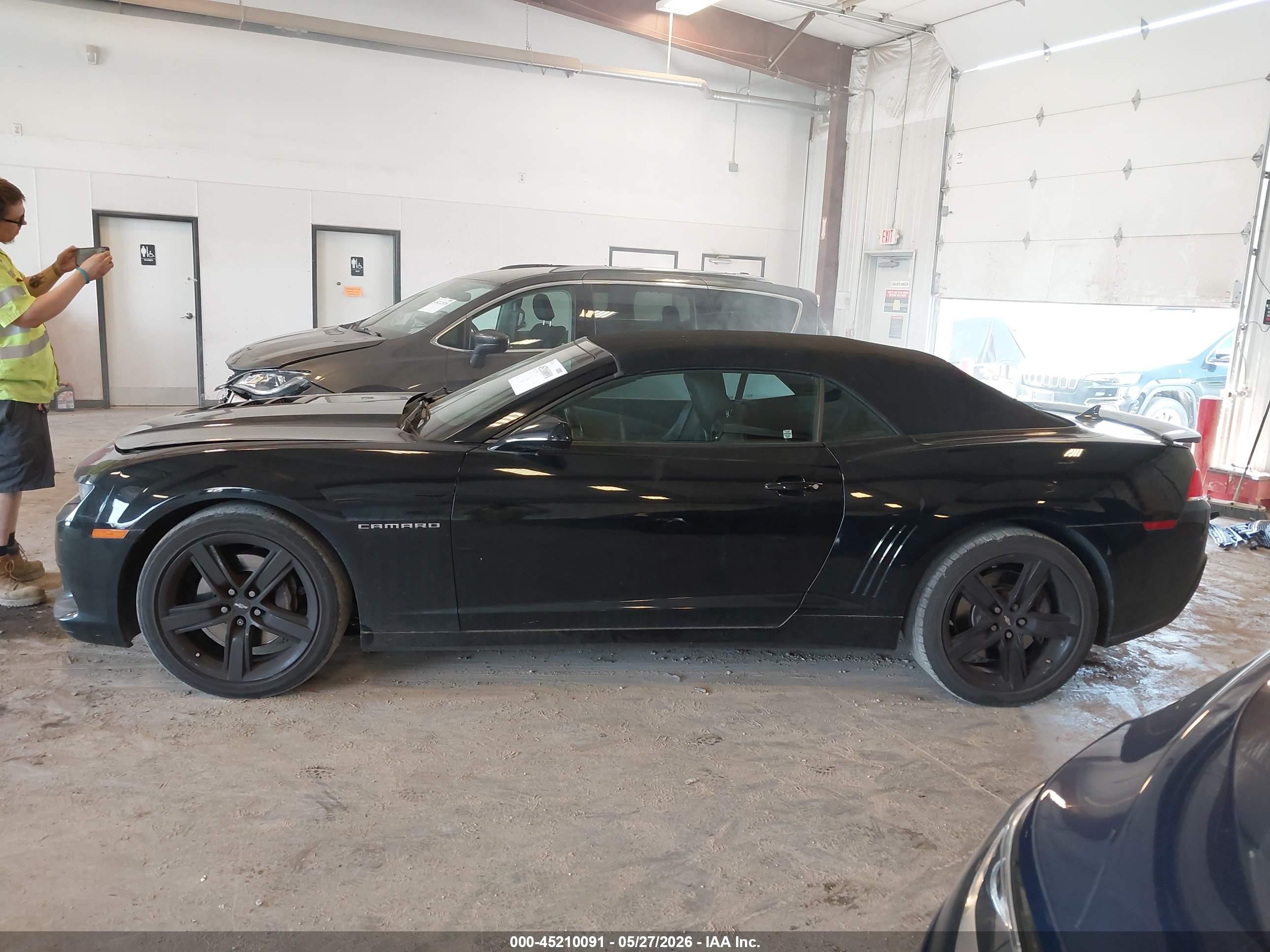 2015 Chevrolet Camaro 2ss Black vin: 2G1FJ3DWXF9290469