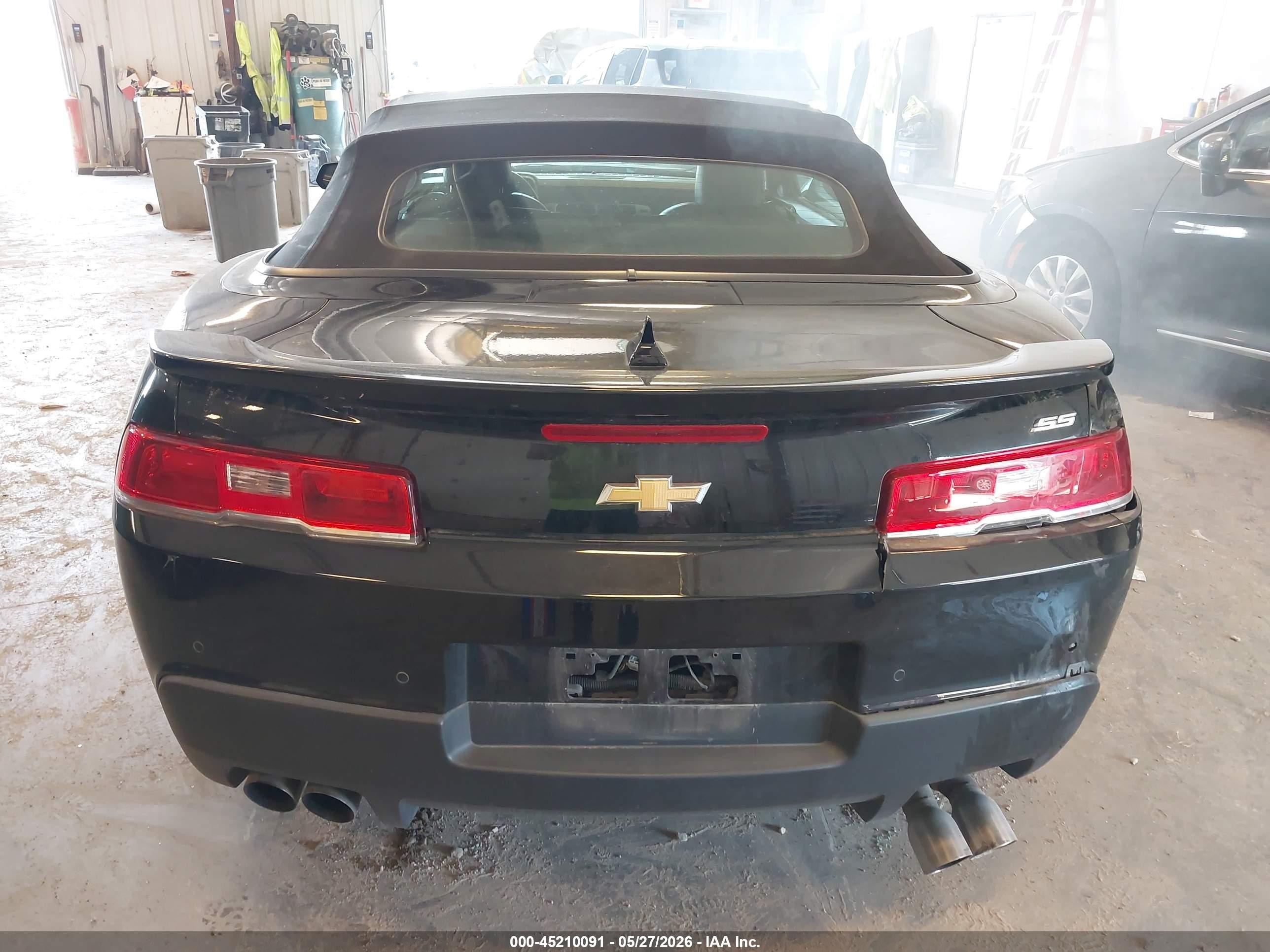 2015 Chevrolet Camaro 2ss Black vin: 2G1FJ3DWXF9290469
