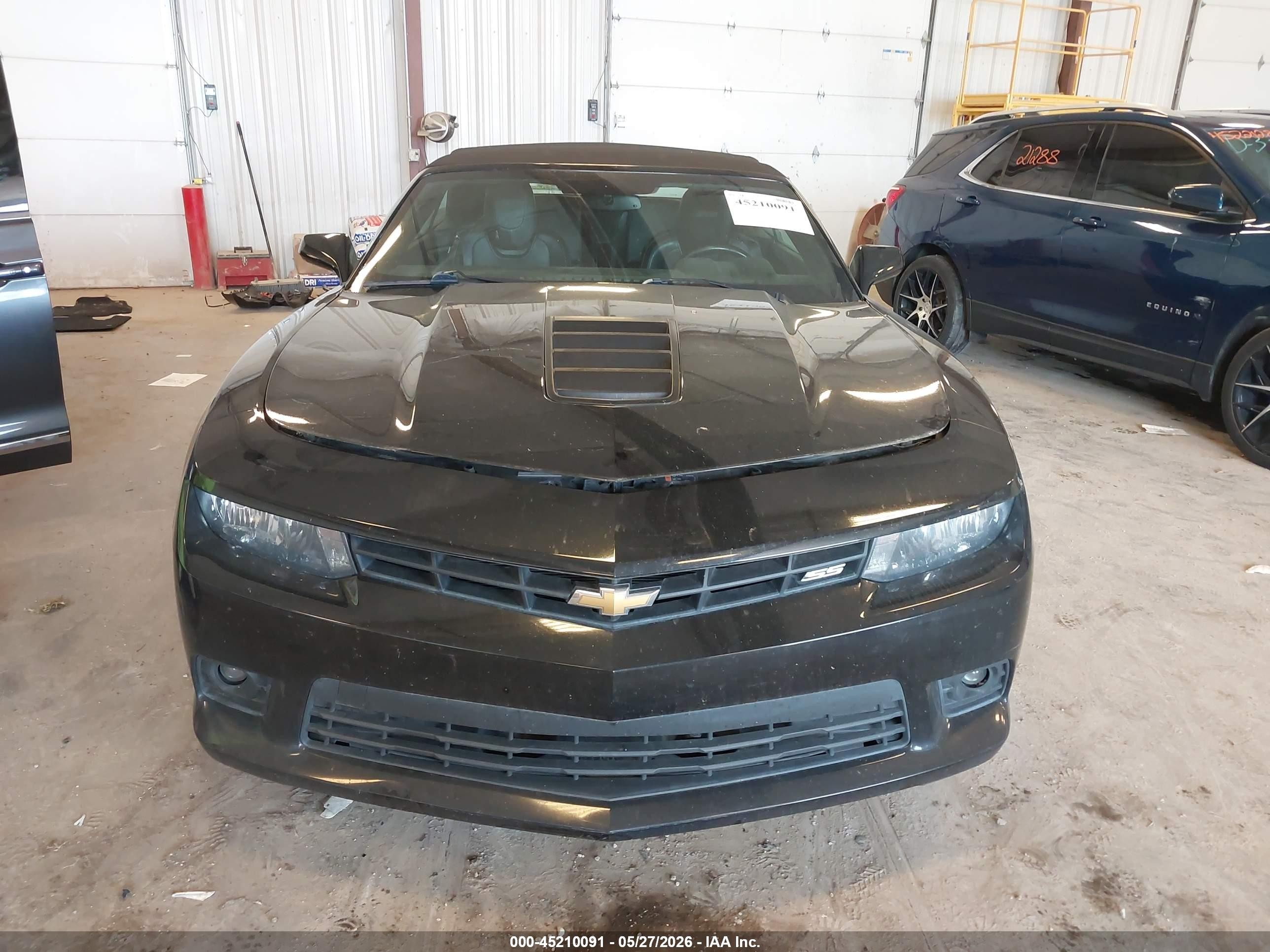 2015 Chevrolet Camaro 2ss Black vin: 2G1FJ3DWXF9290469