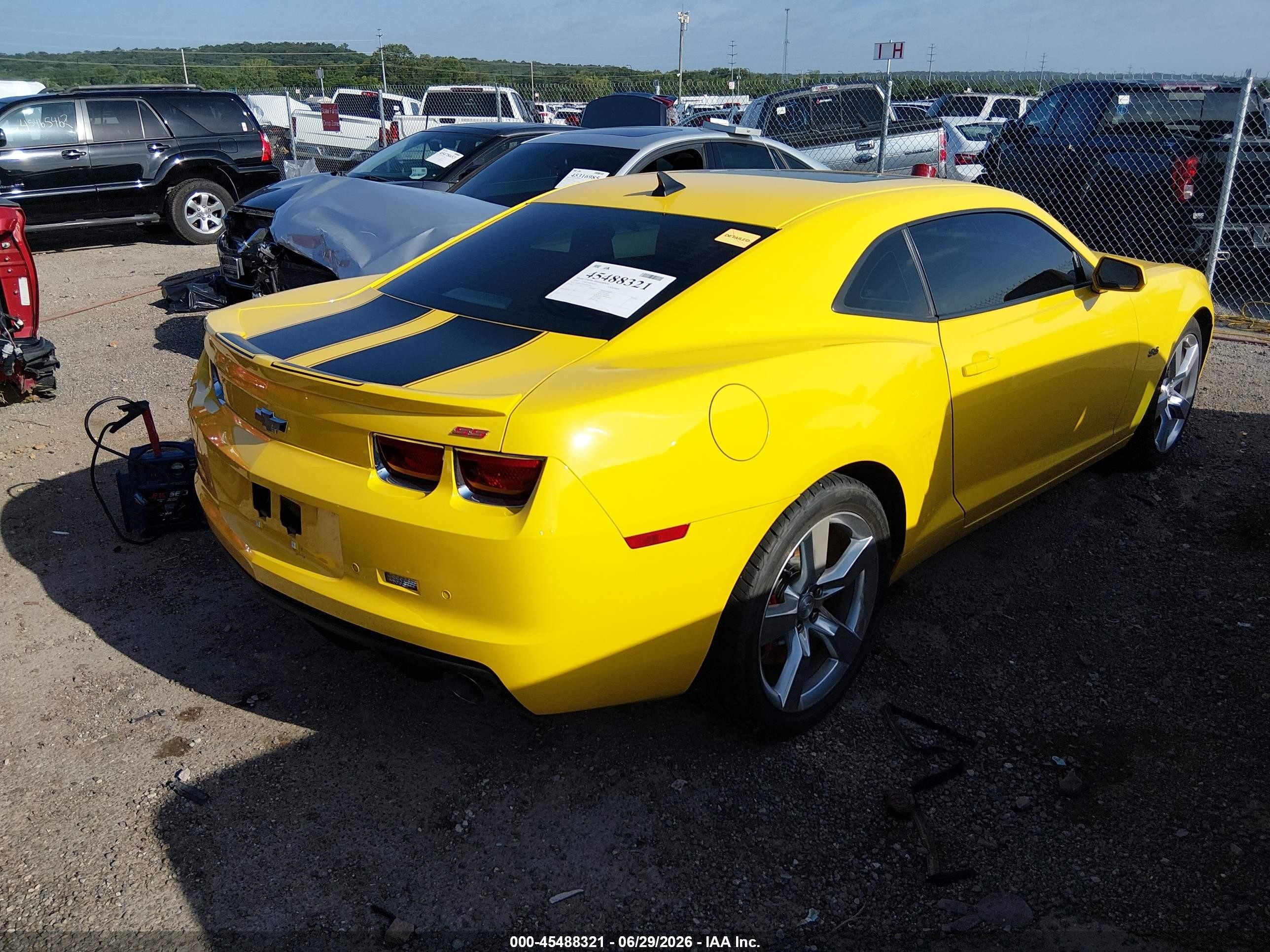 2010 Chevrolet Camaro 2ss Желтый vin: 2G1FK1EJ0A9207306