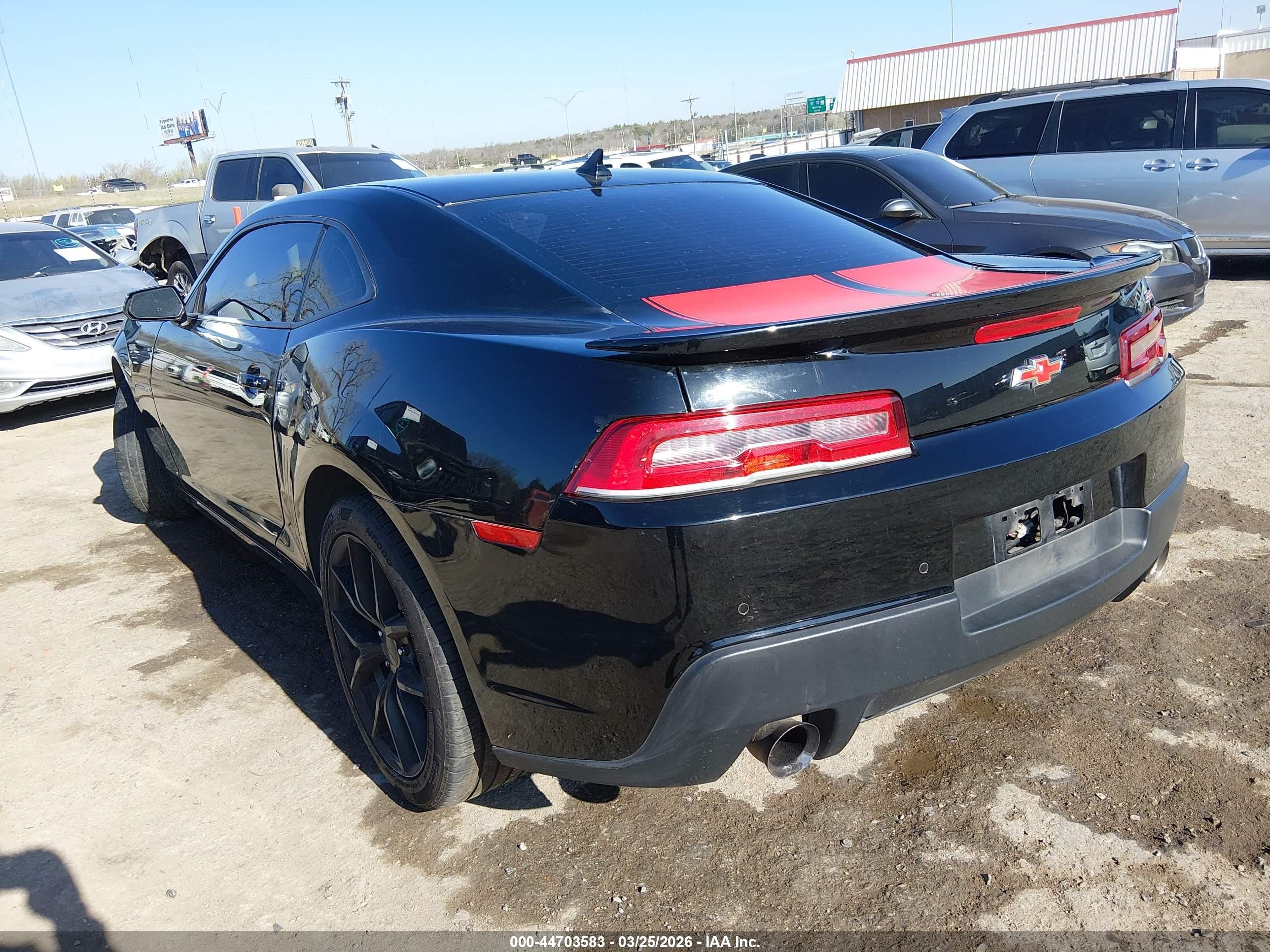 2014 Chevrolet Camaro 2ss Black vin: 2G1FK1EJ0E9304818