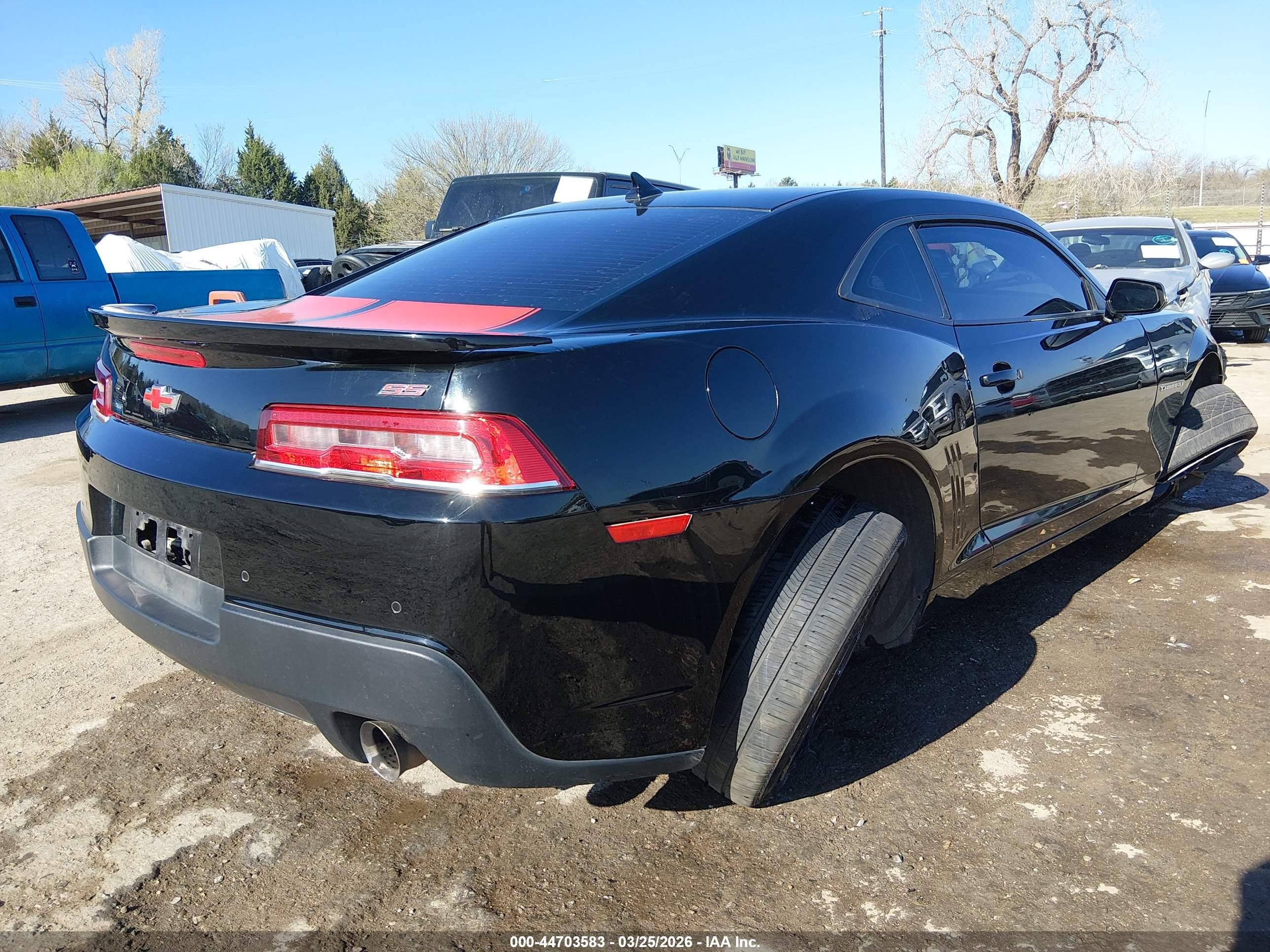 2014 Chevrolet Camaro 2ss Black vin: 2G1FK1EJ0E9304818