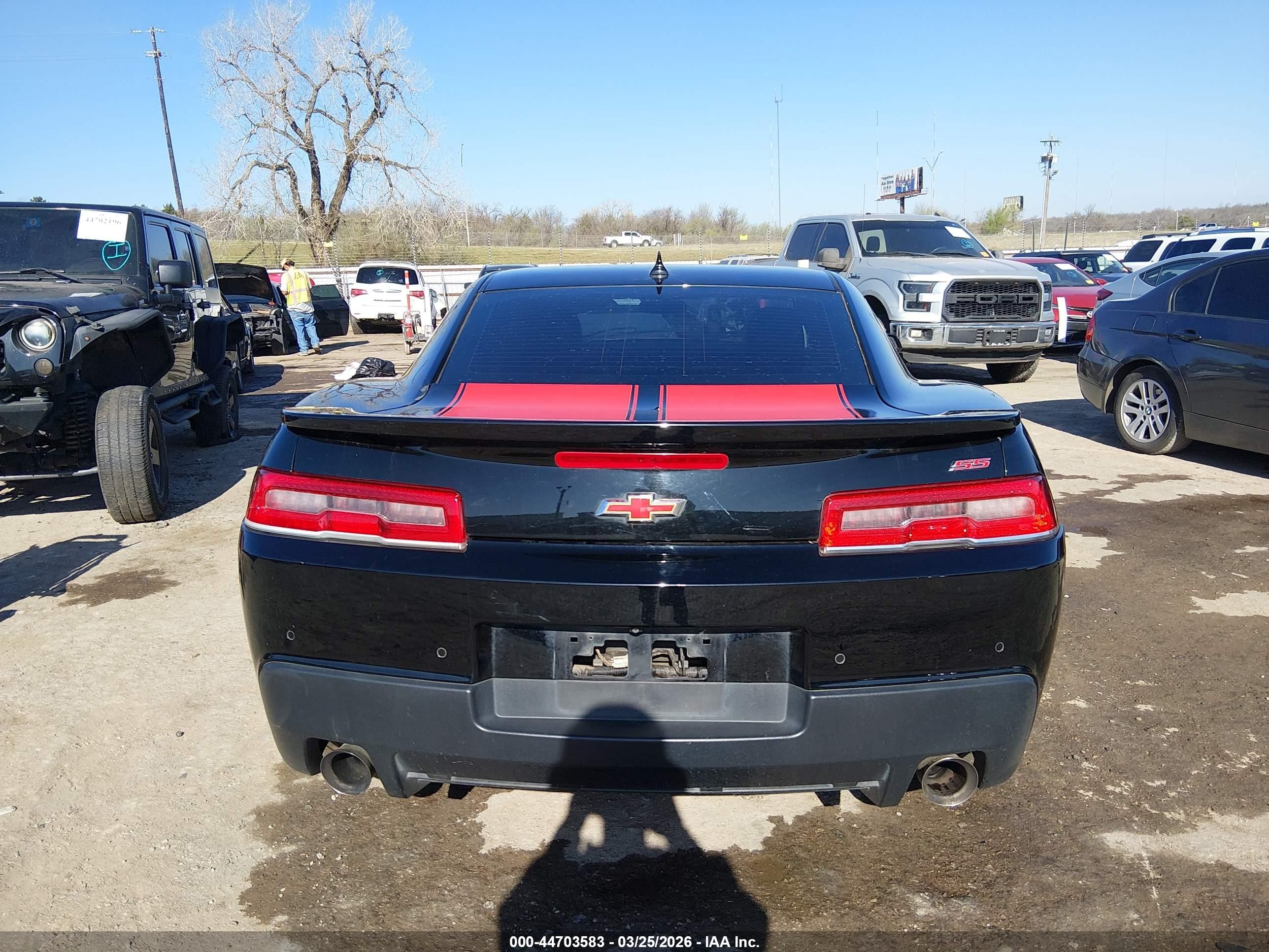 2014 Chevrolet Camaro 2ss Black vin: 2G1FK1EJ0E9304818