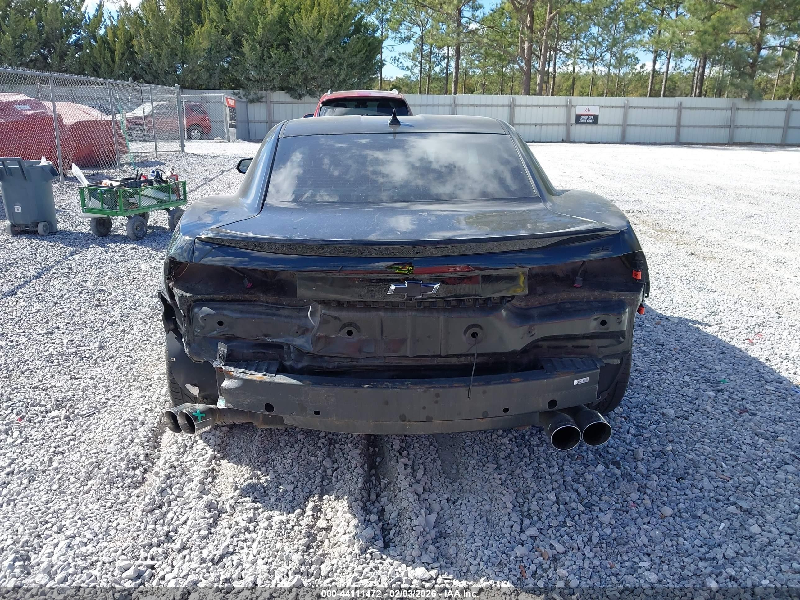 2011 Chevrolet Camaro 2ss Black vin: 2G1FK1EJ1B9119804