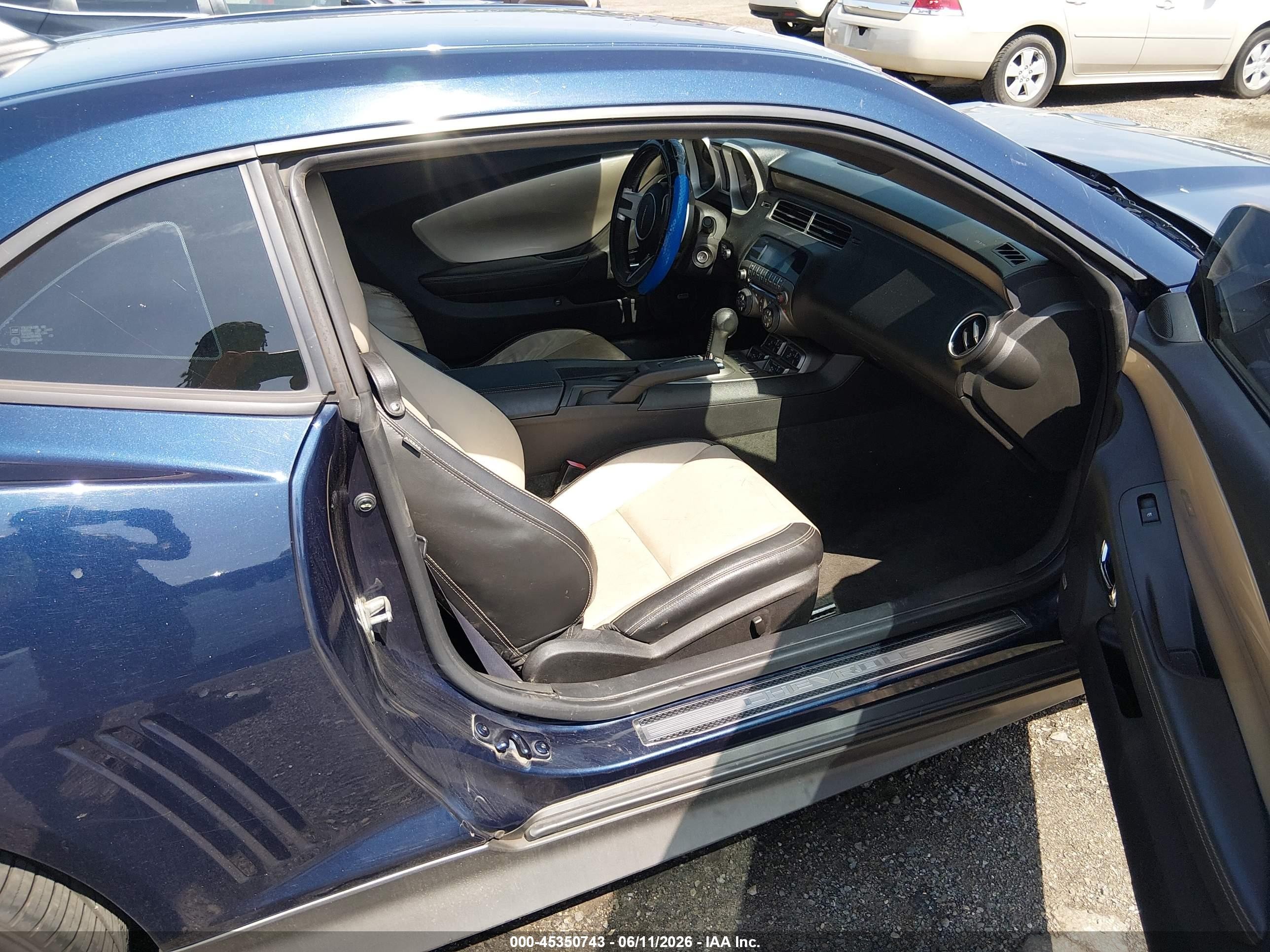 2011 Chevrolet Camaro 2ss Blue vin: 2G1FK1EJ2B9147675