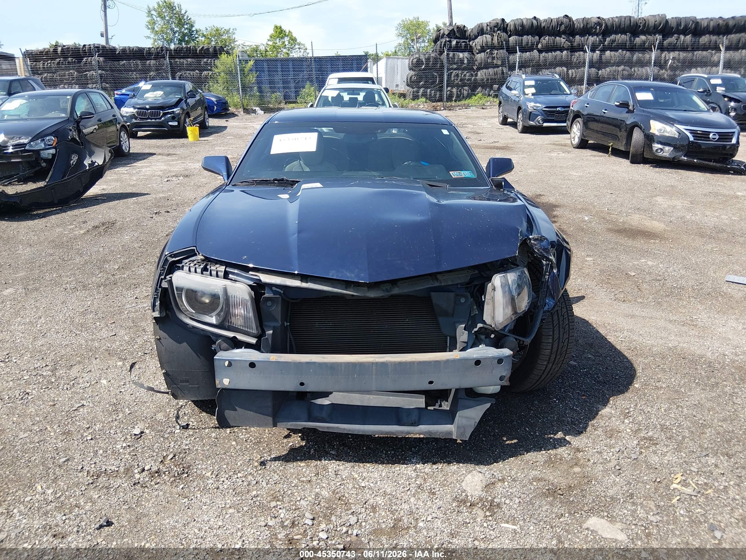 2011 Chevrolet Camaro 2ss Blue vin: 2G1FK1EJ2B9147675