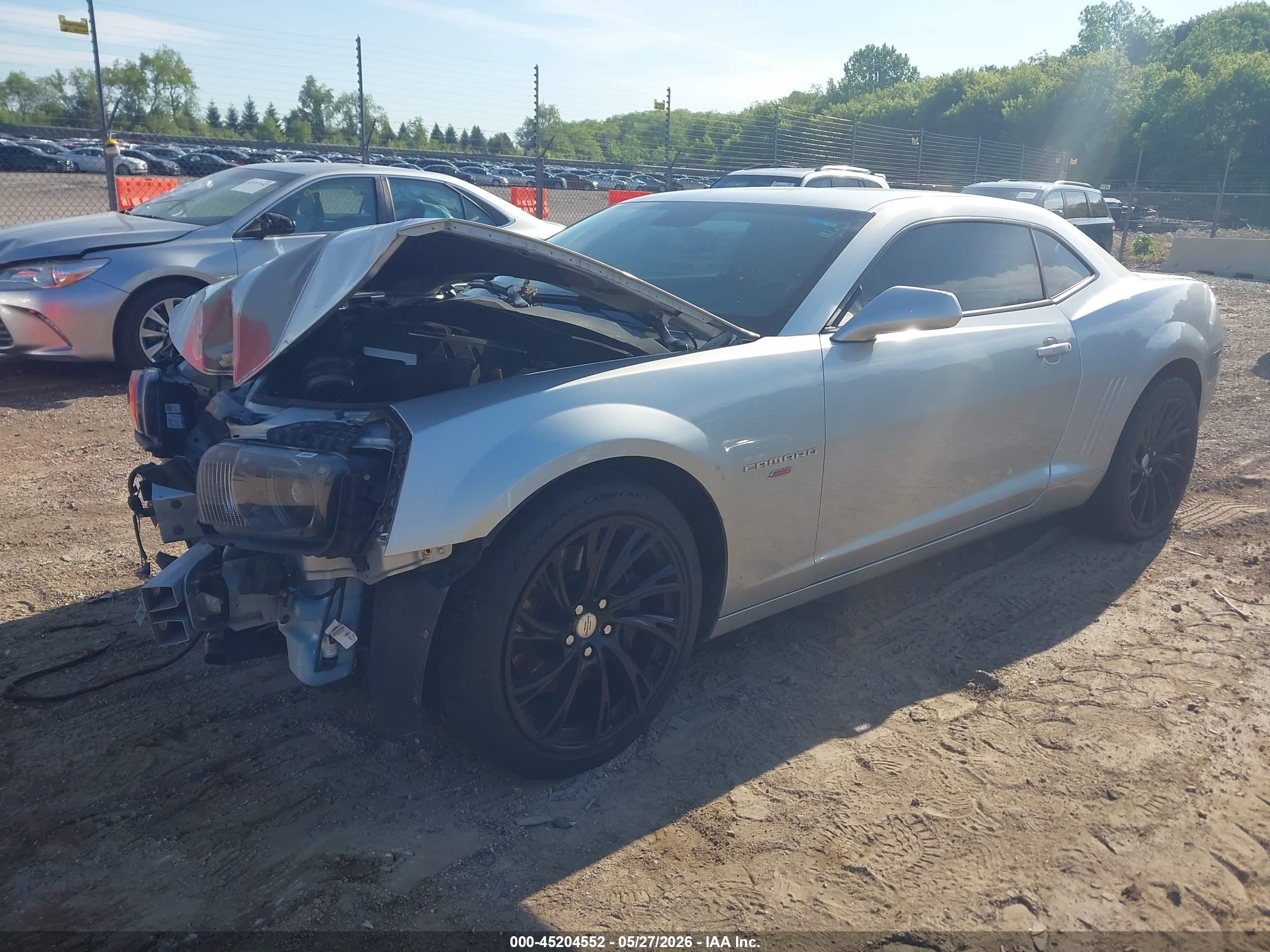 2011 Chevrolet Camaro 2ss Silver vin: 2G1FK1EJ3B9103734