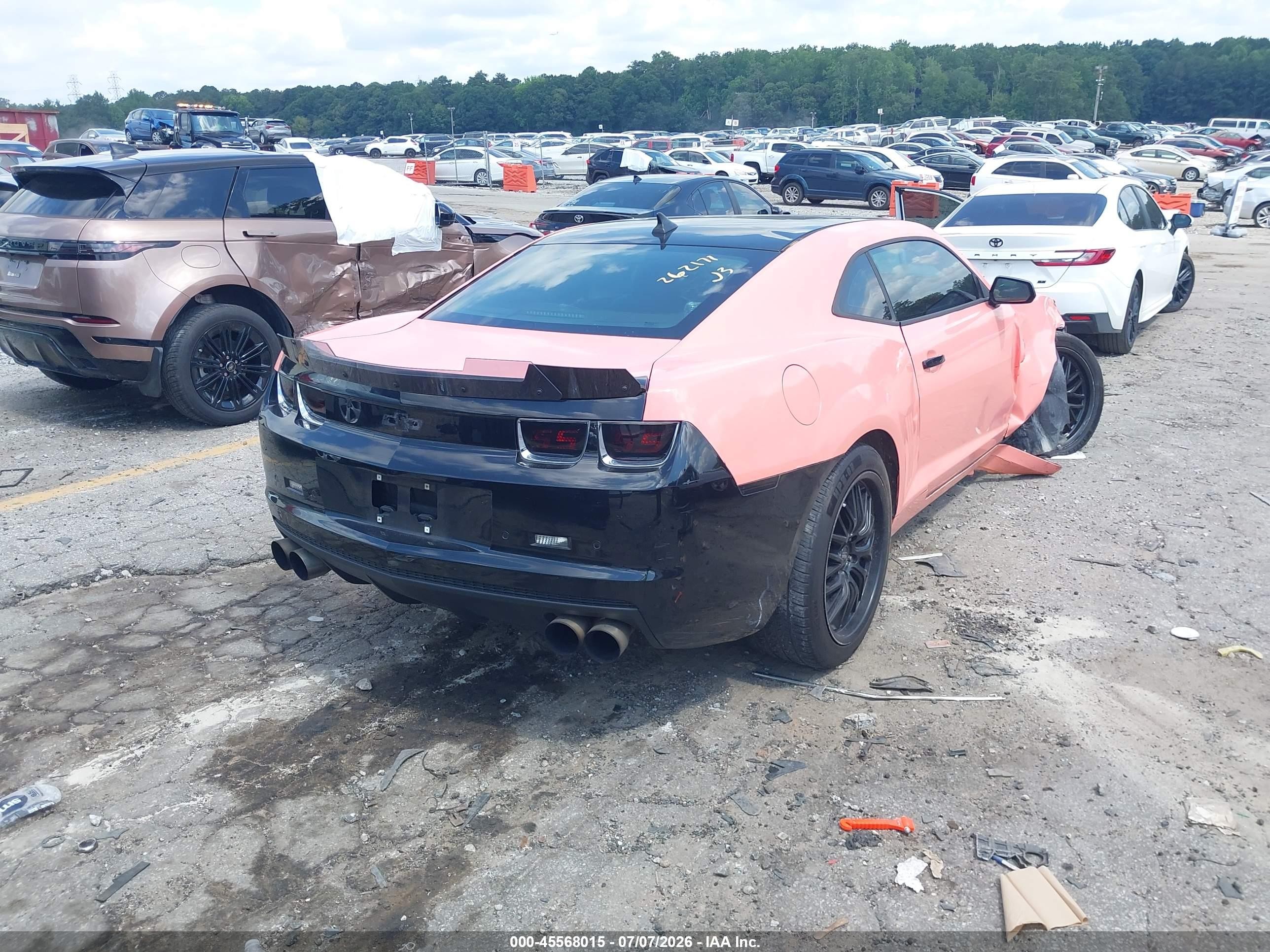 2011 Chevrolet Camaro 2ss Pink vin: 2G1FK1EJ3B9130142