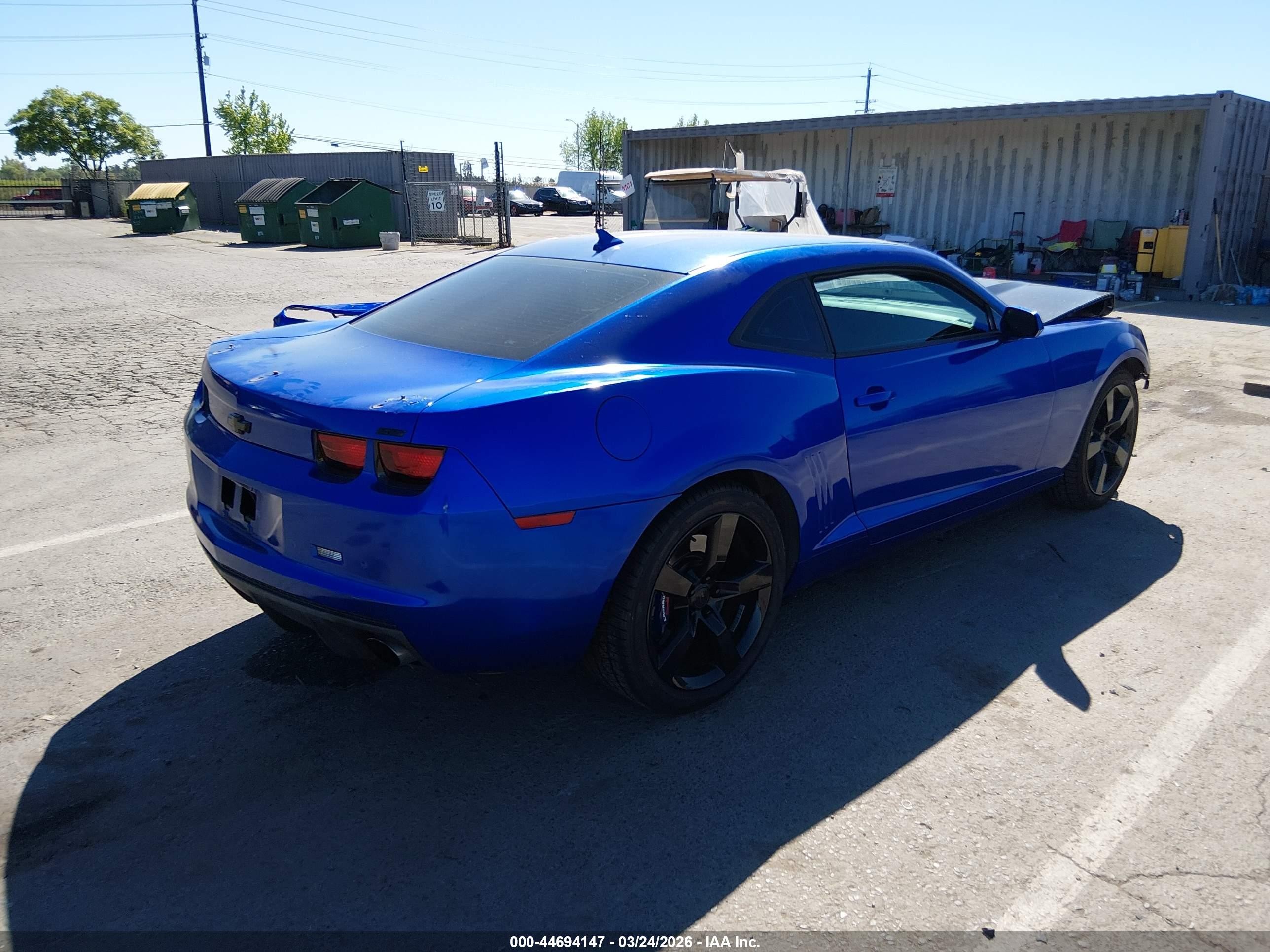2011 Chevrolet Camaro 2ss Blue vin: 2G1FK1EJ3B9140833