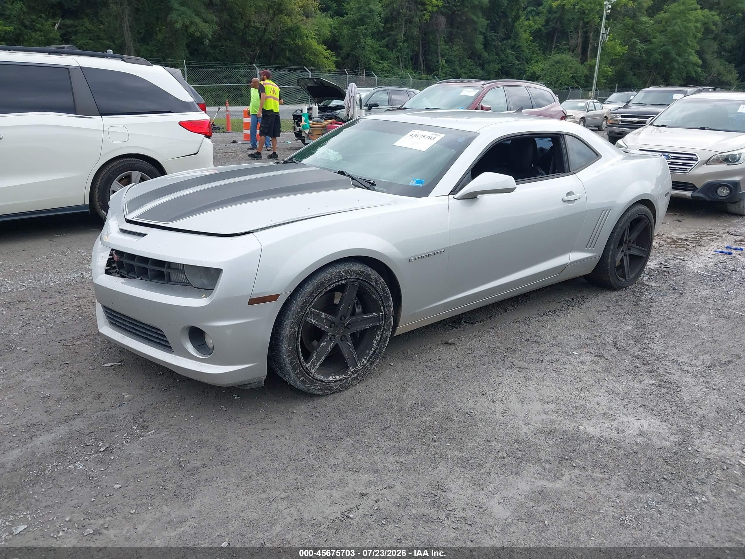2011 Chevrolet Camaro 2ss Silver vin: 2G1FK1EJ3B9157065