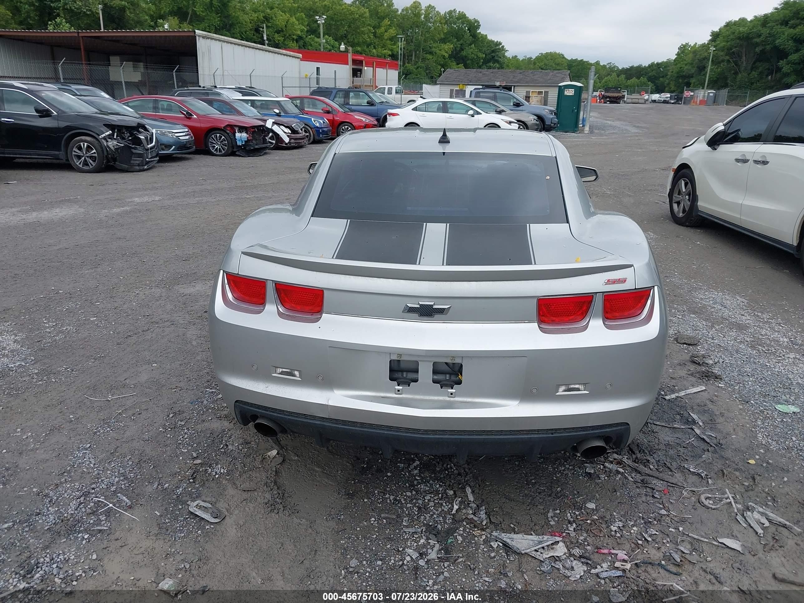 2011 Chevrolet Camaro 2ss Silver vin: 2G1FK1EJ3B9157065