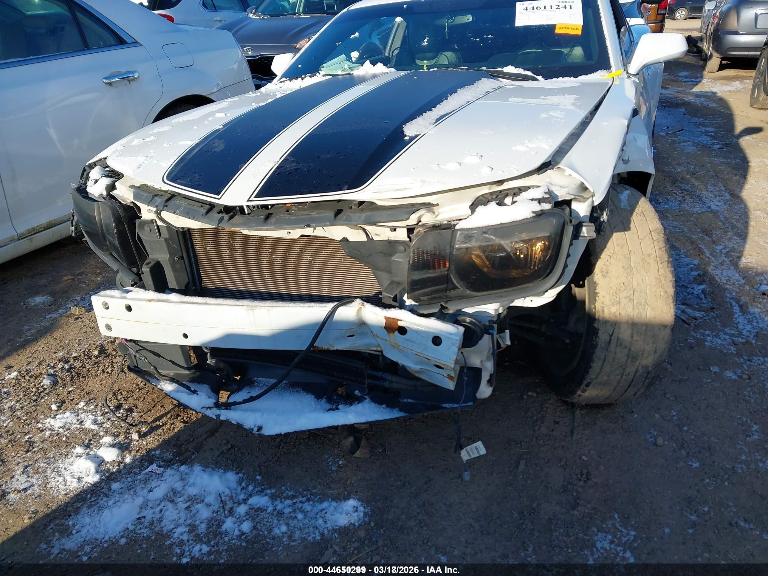 2013 Chevrolet Camaro 2ss White vin: 2G1FK1EJ3D9103722