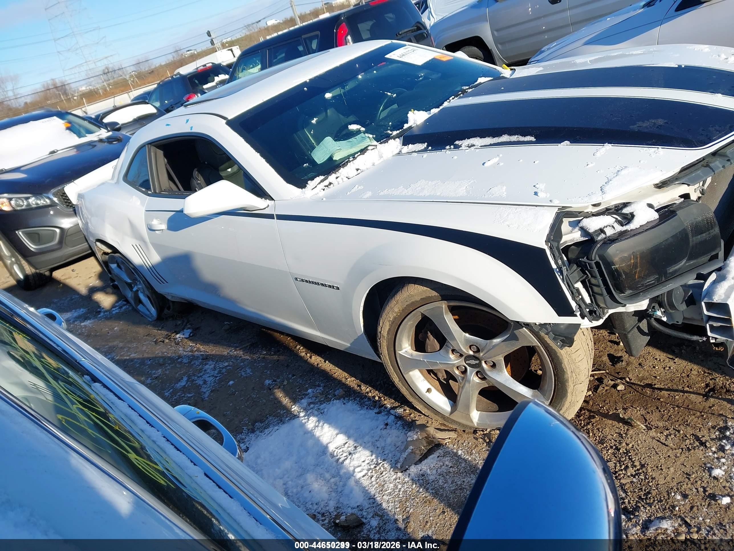 2013 Chevrolet Camaro 2ss White vin: 2G1FK1EJ3D9103722