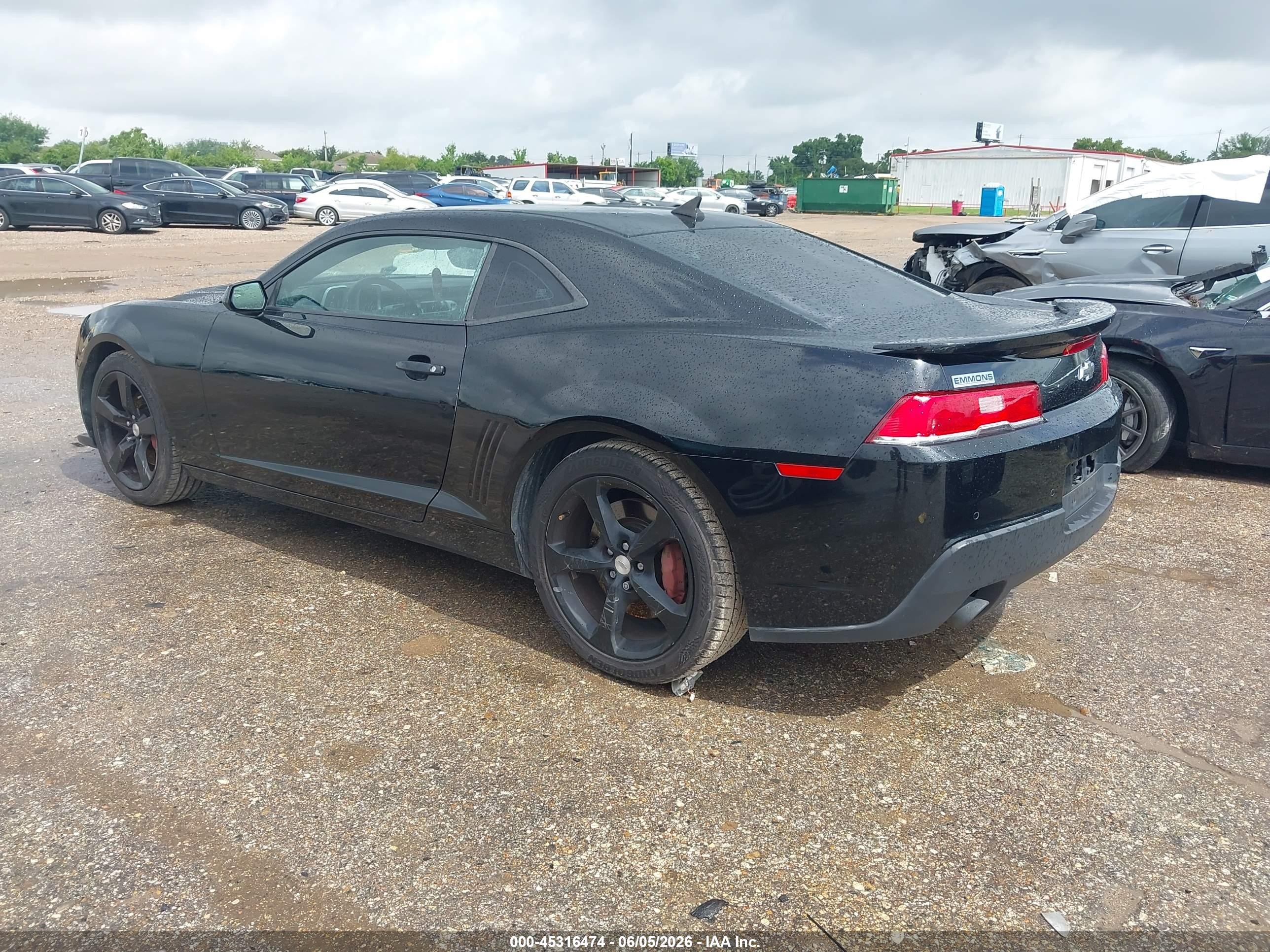 2015 Chevrolet Camaro 2ss Black vin: 2G1FK1EJ3F9228884