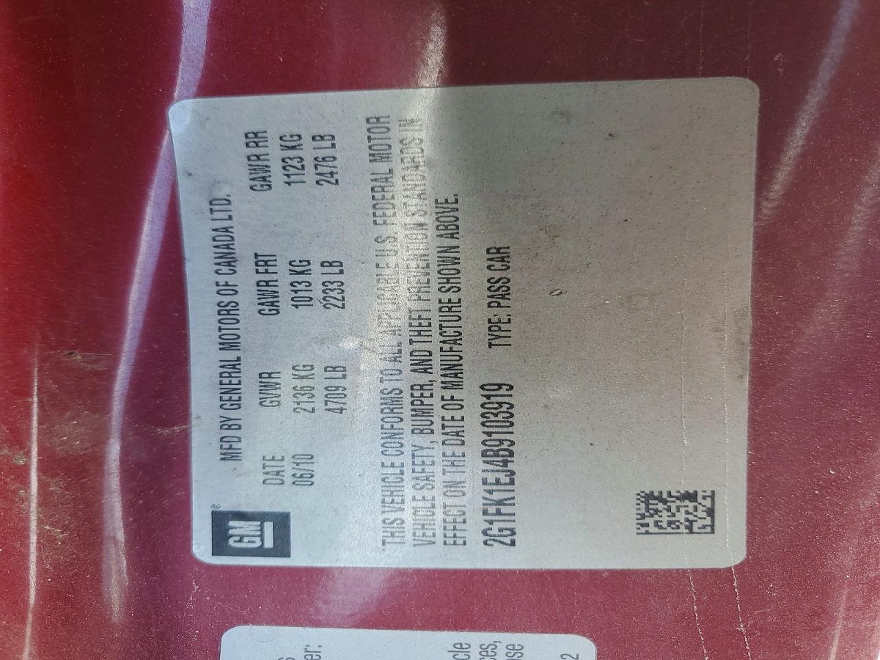 2011 Chevrolet Camaro 2ss Burgundy vin: 2G1FK1EJ4B9103919