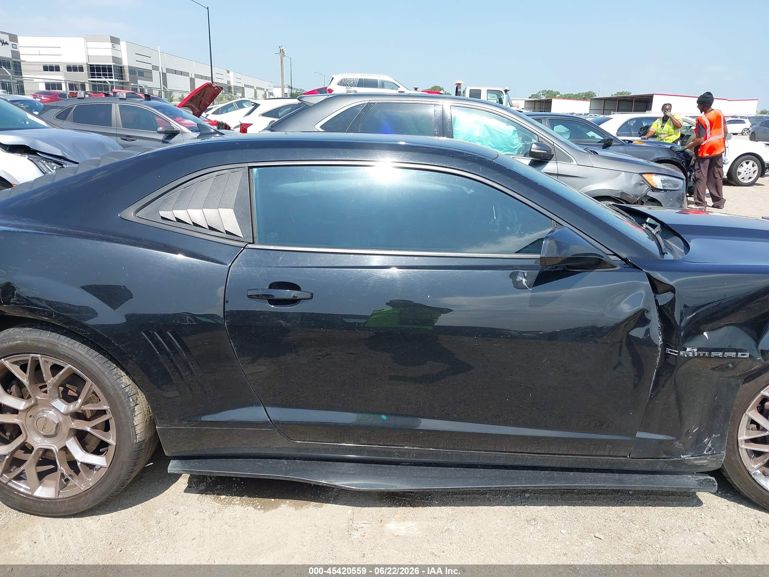 2012 Chevrolet Camaro 2ss Black vin: 2G1FK1EJ4C9194420