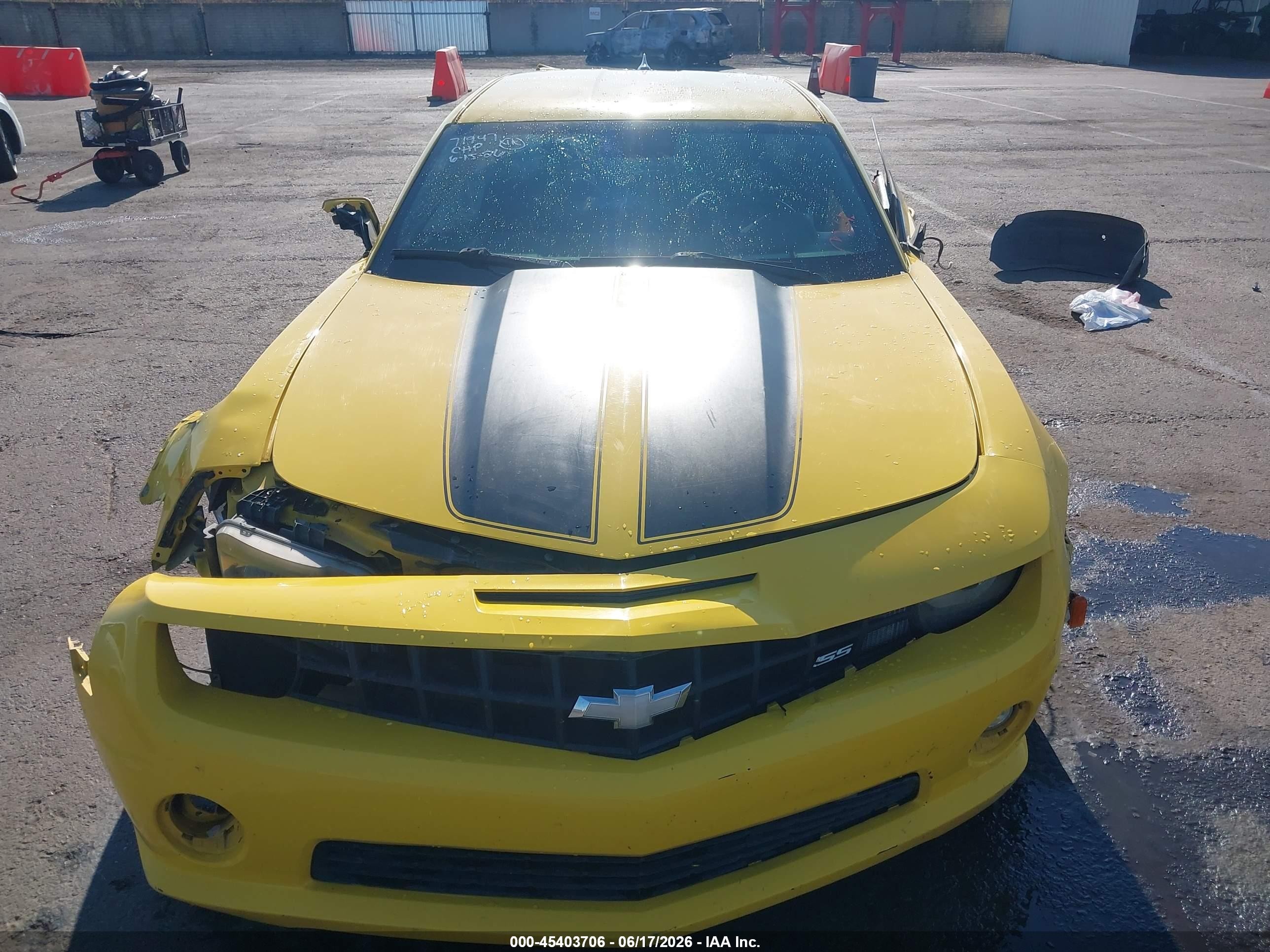 2013 Chevrolet Camaro 2ss Yellow vin: 2G1FK1EJ4D9105799