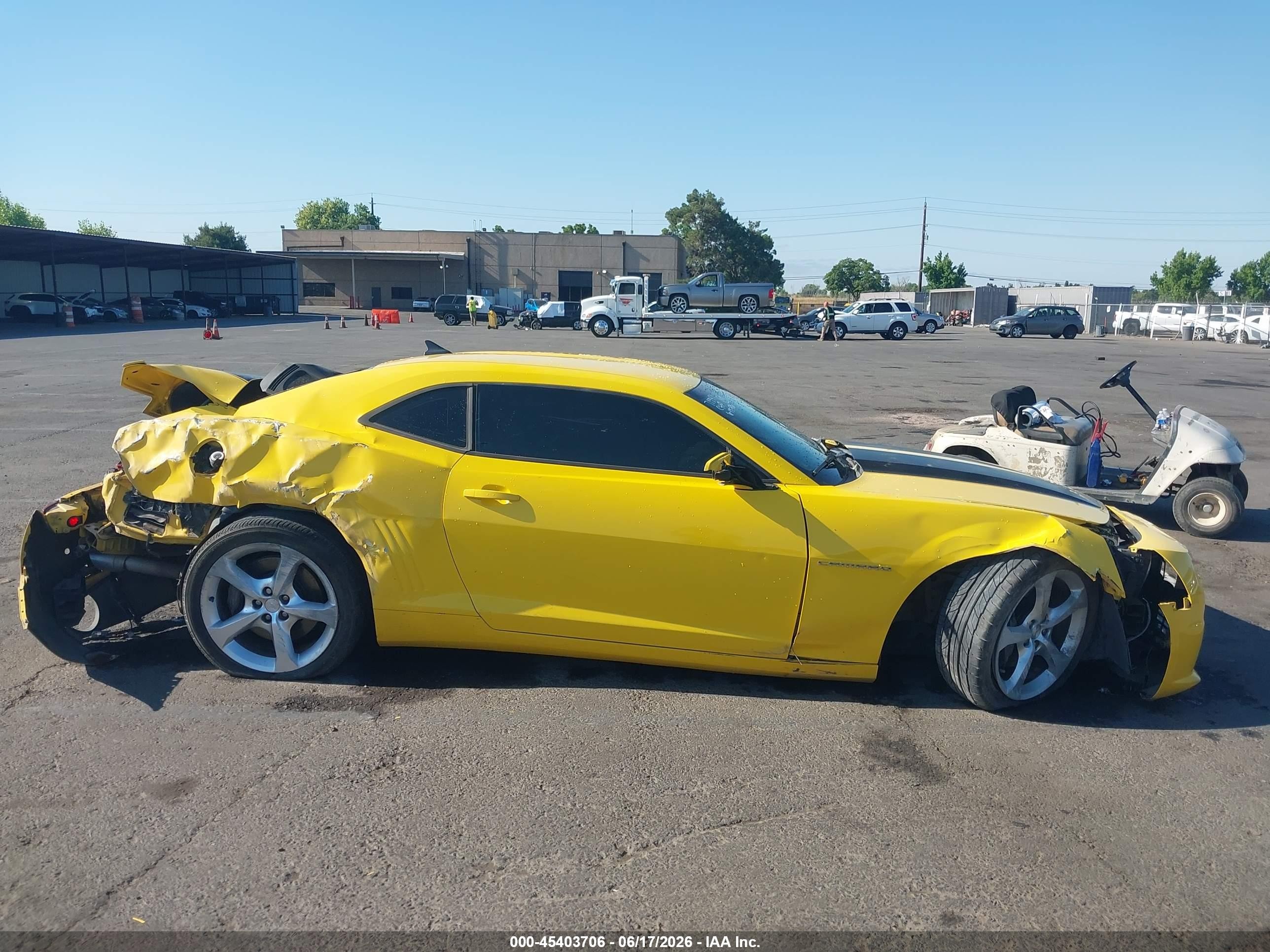 2013 Chevrolet Camaro 2ss Yellow vin: 2G1FK1EJ4D9105799