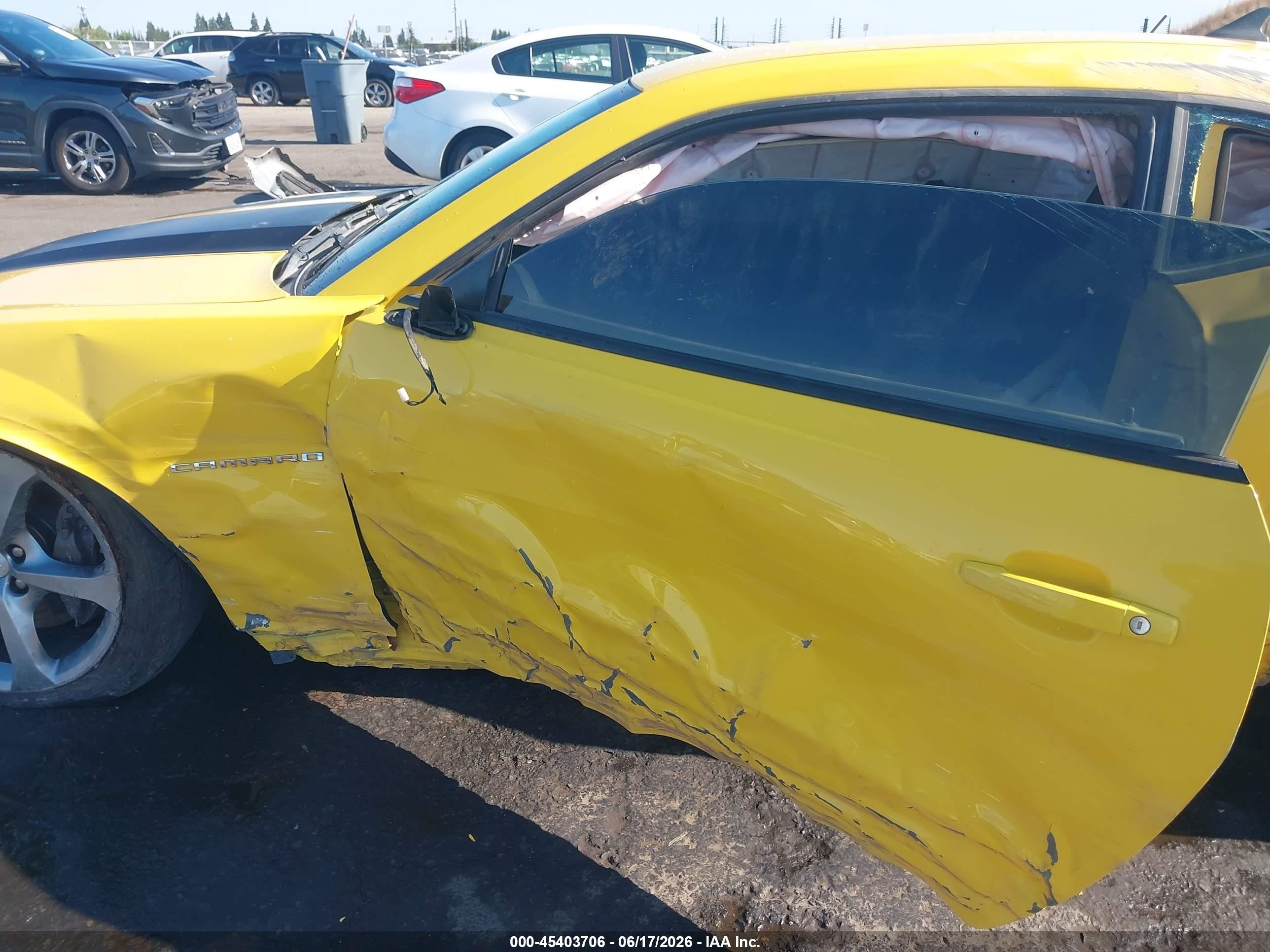 2013 Chevrolet Camaro 2ss Yellow vin: 2G1FK1EJ4D9105799