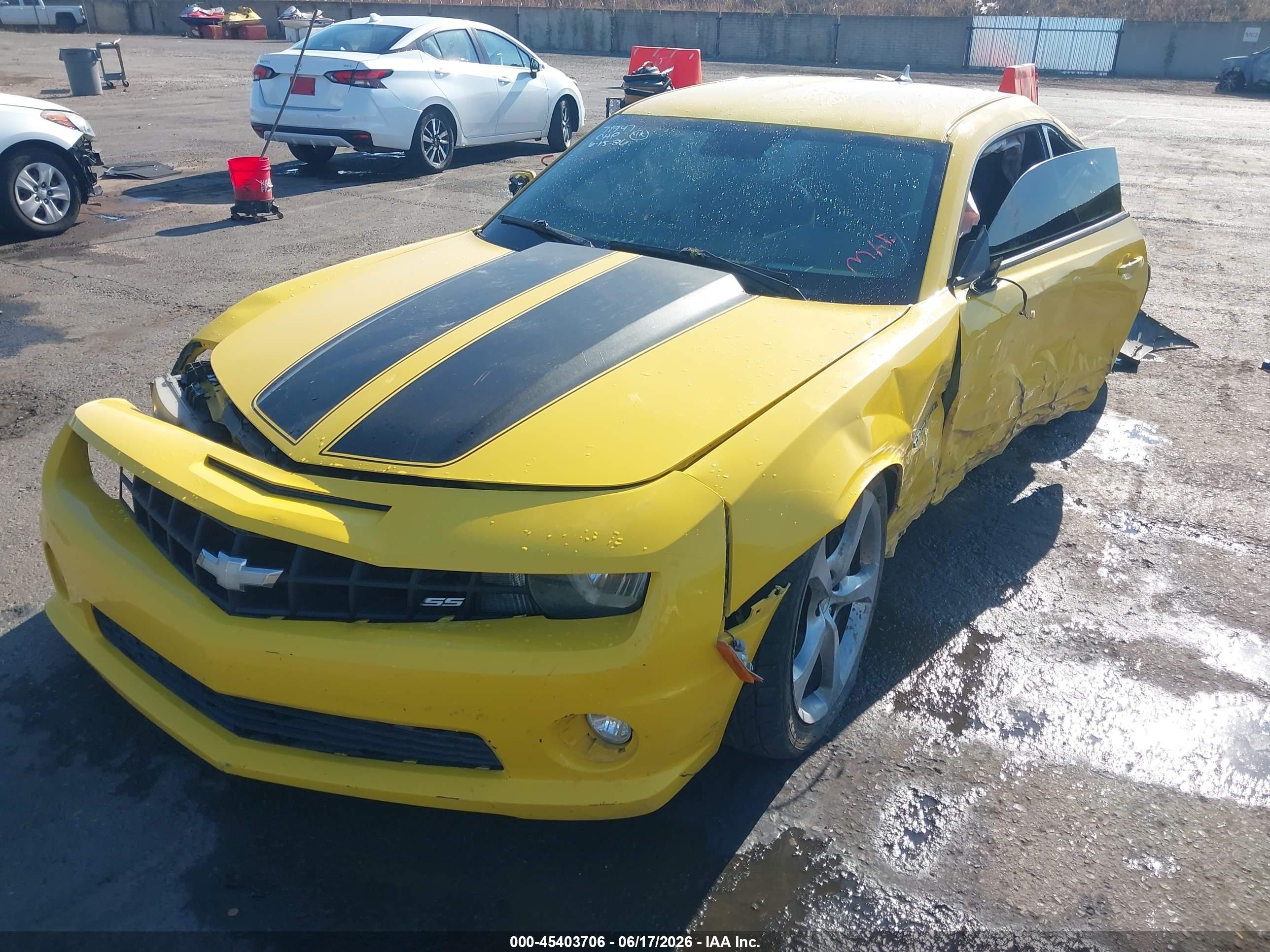 2013 Chevrolet Camaro 2ss Yellow vin: 2G1FK1EJ4D9105799