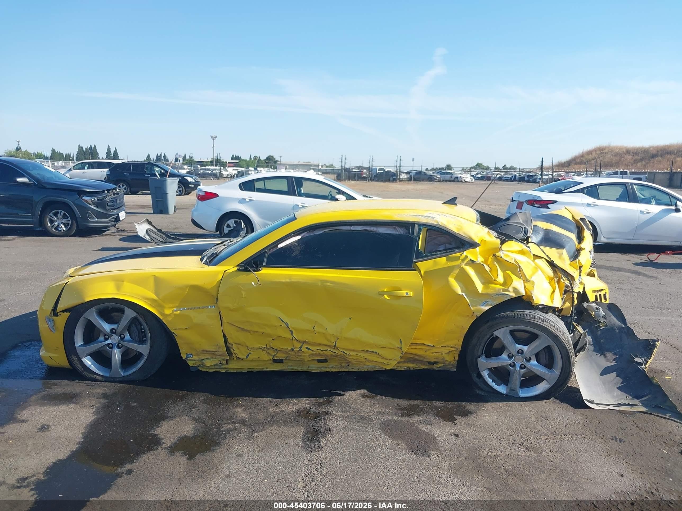 2013 Chevrolet Camaro 2ss Yellow vin: 2G1FK1EJ4D9105799