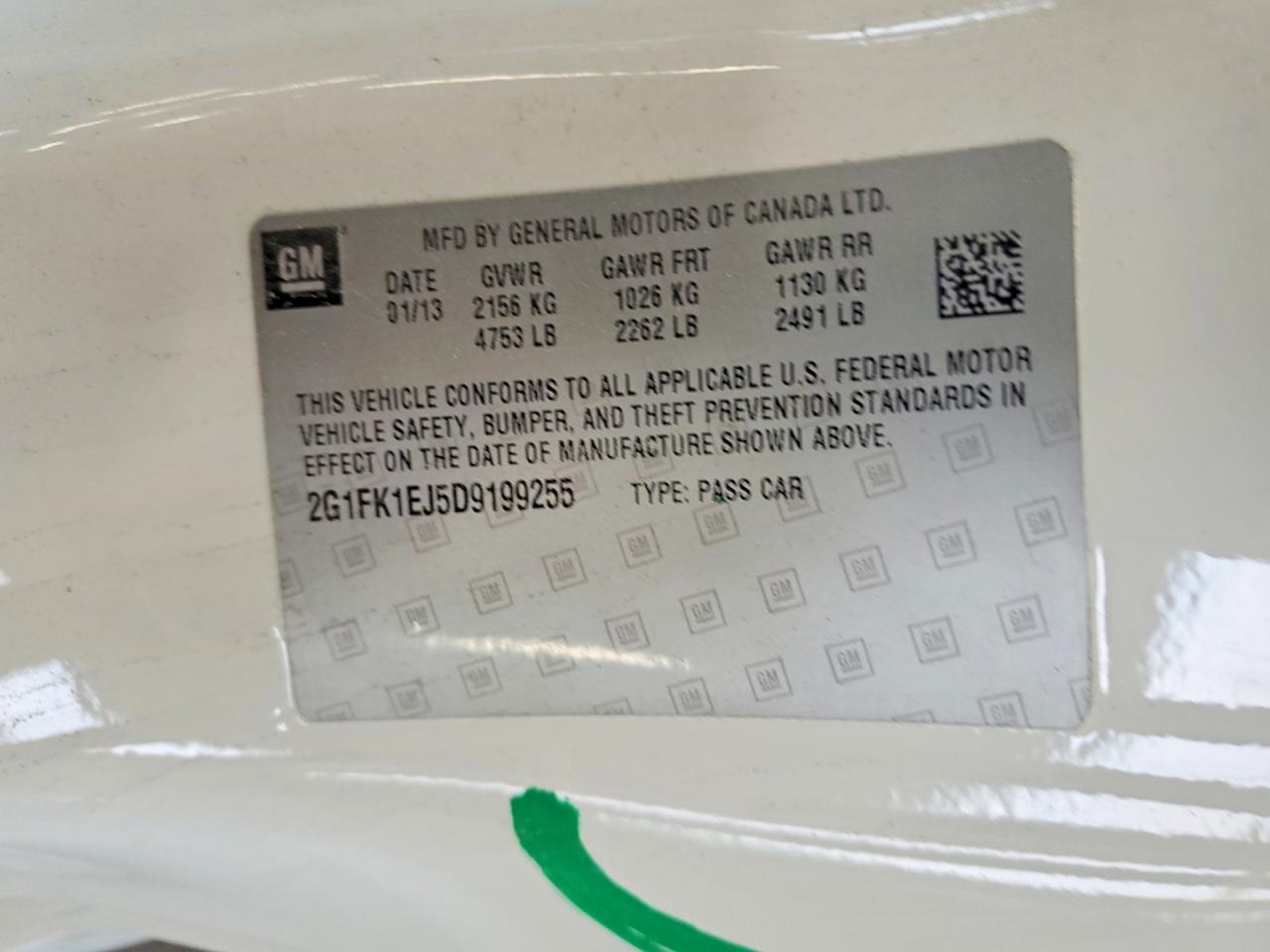 2013 Chevrolet Camaro 2ss White vin: 2G1FK1EJ5D9199255