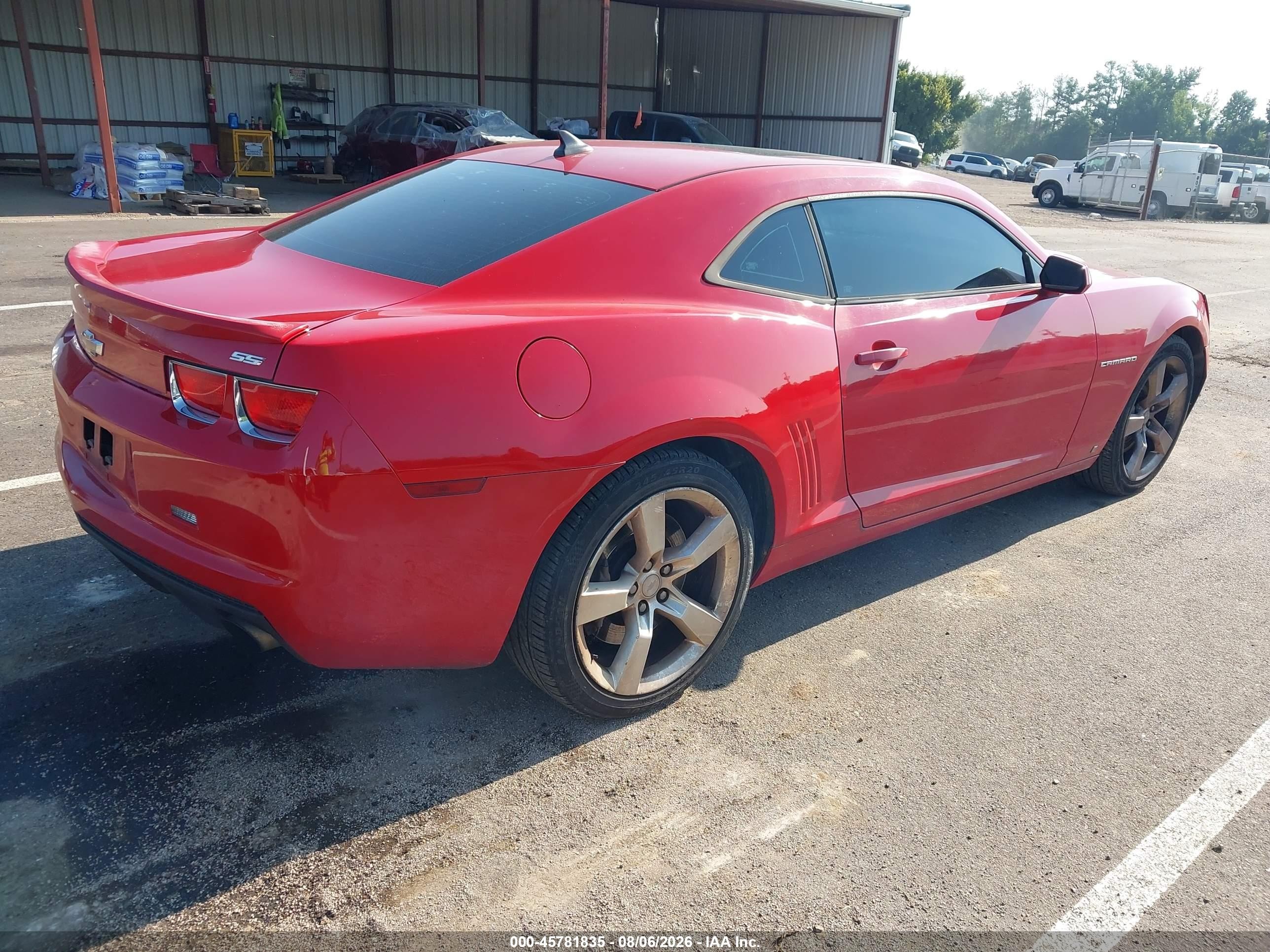 2010 Chevrolet Camaro 2ss Red vin: 2G1FK1EJ6A9132353