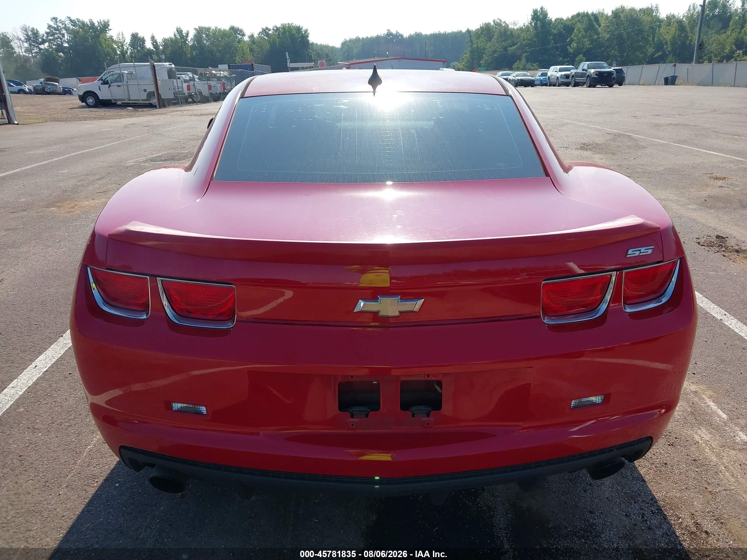2010 Chevrolet Camaro 2ss Red vin: 2G1FK1EJ6A9132353