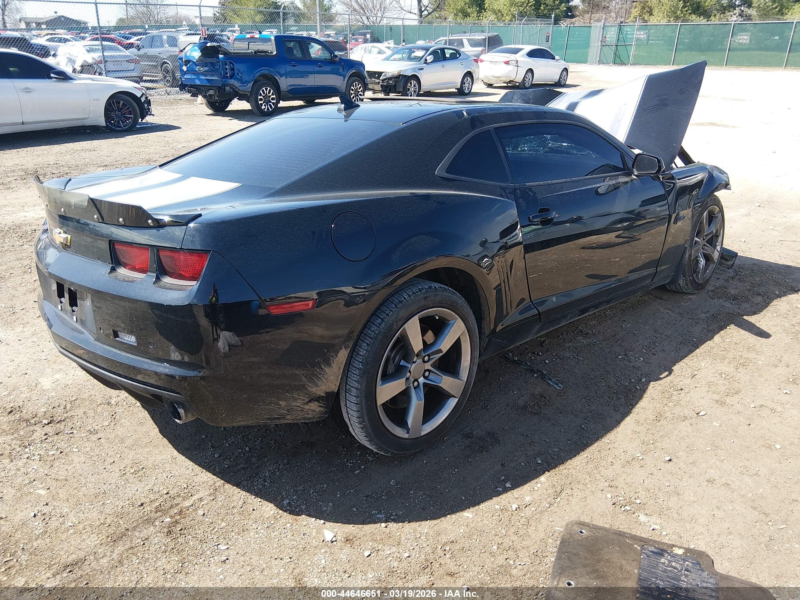 2011 Chevrolet Camaro 2ss Черный vin: 2G1FK1EJ6B9105994