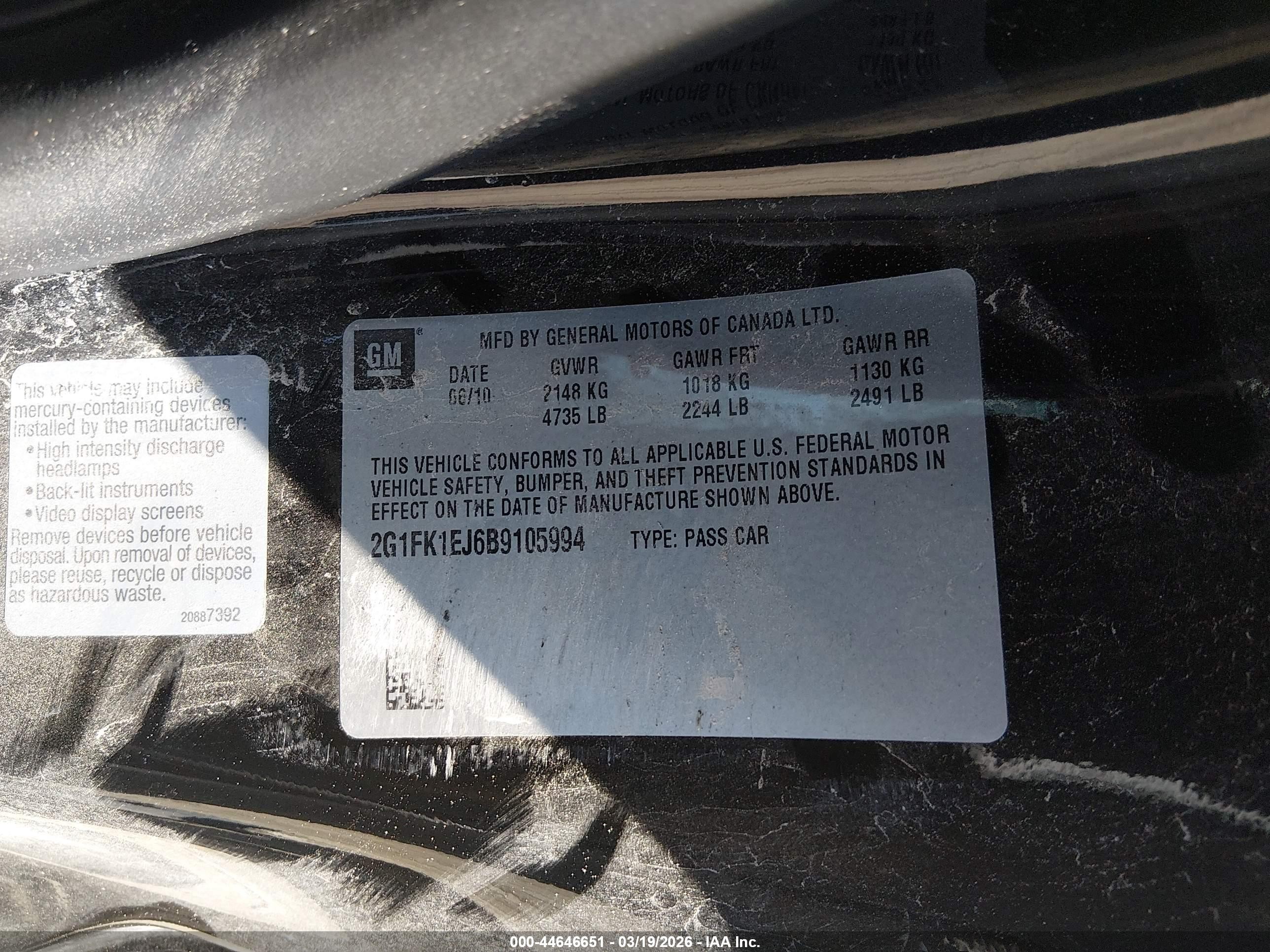2011 Chevrolet Camaro 2ss Черный vin: 2G1FK1EJ6B9105994